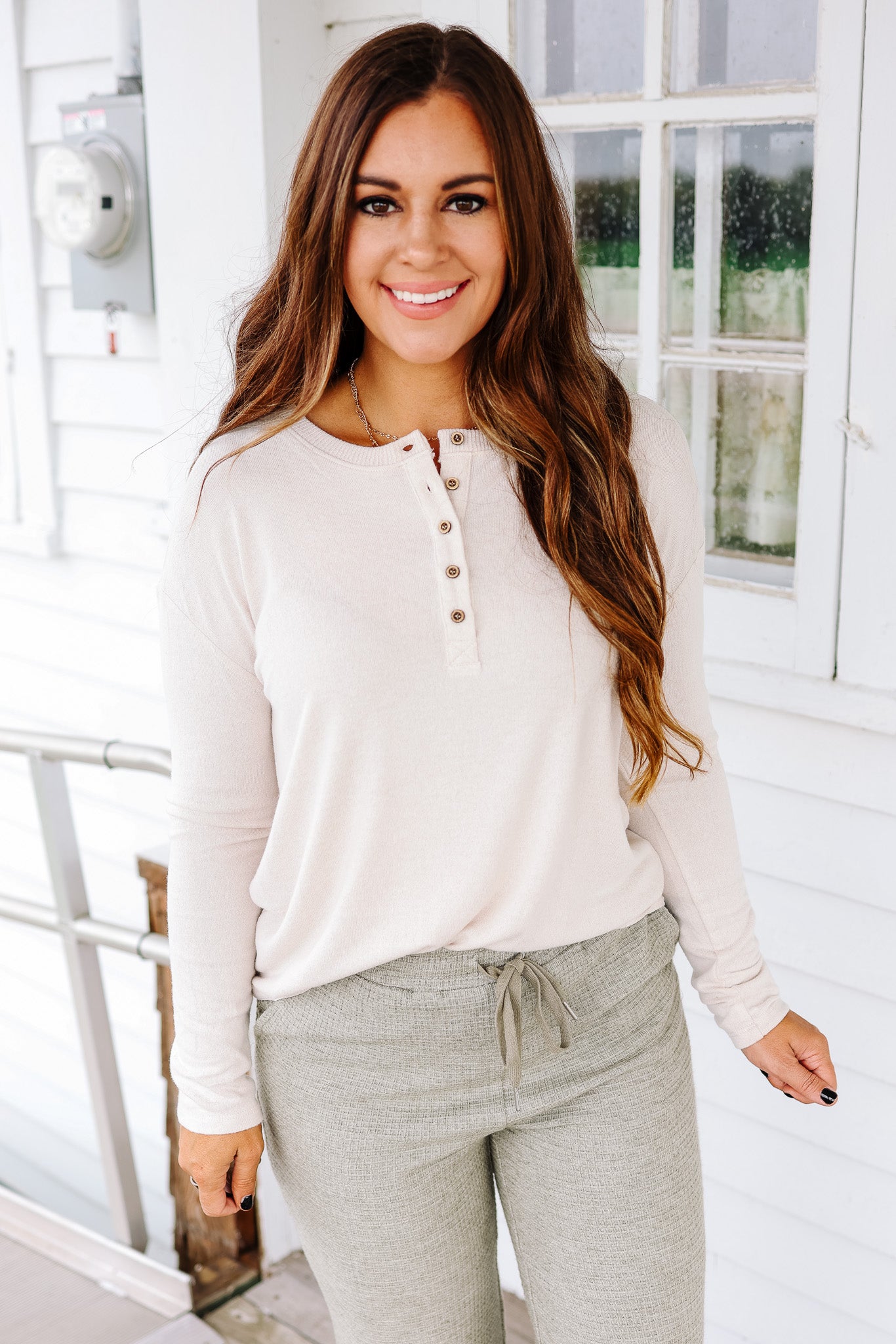 Jackie Hacci Henley Top