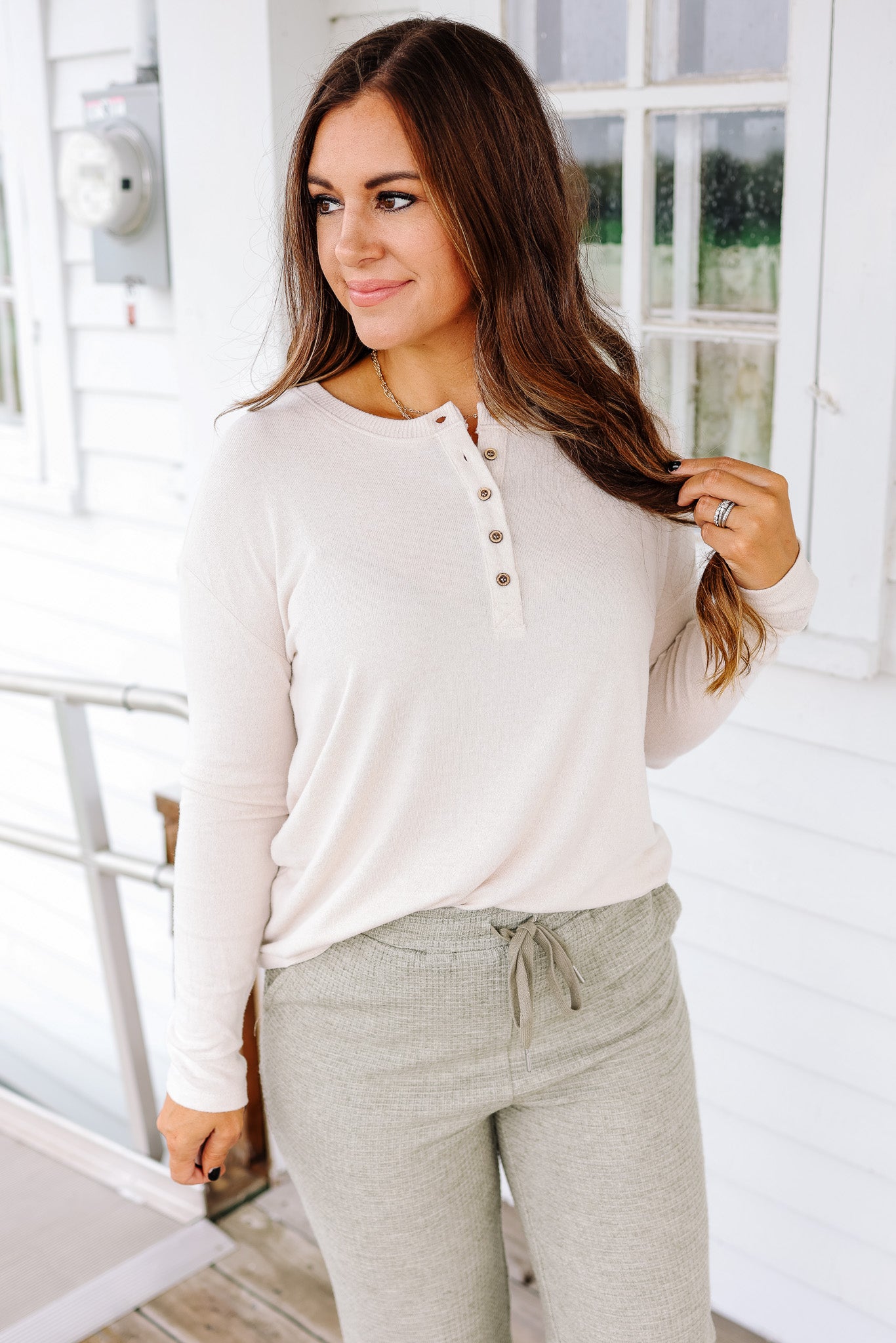 Jackie Hacci Henley Top
