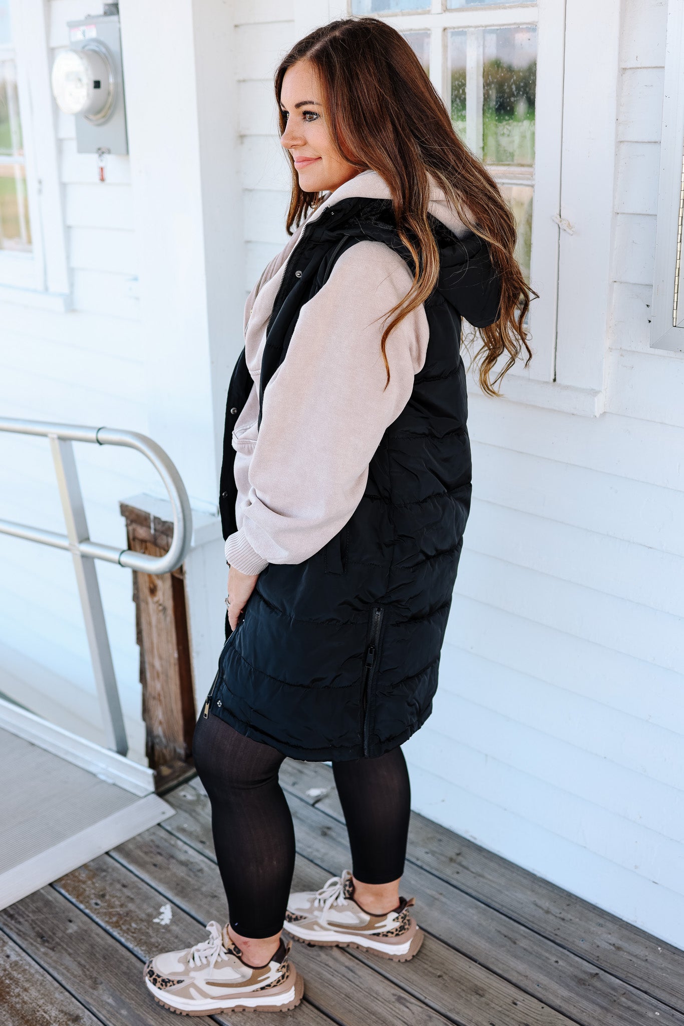 Kate Longline Hooded Vest