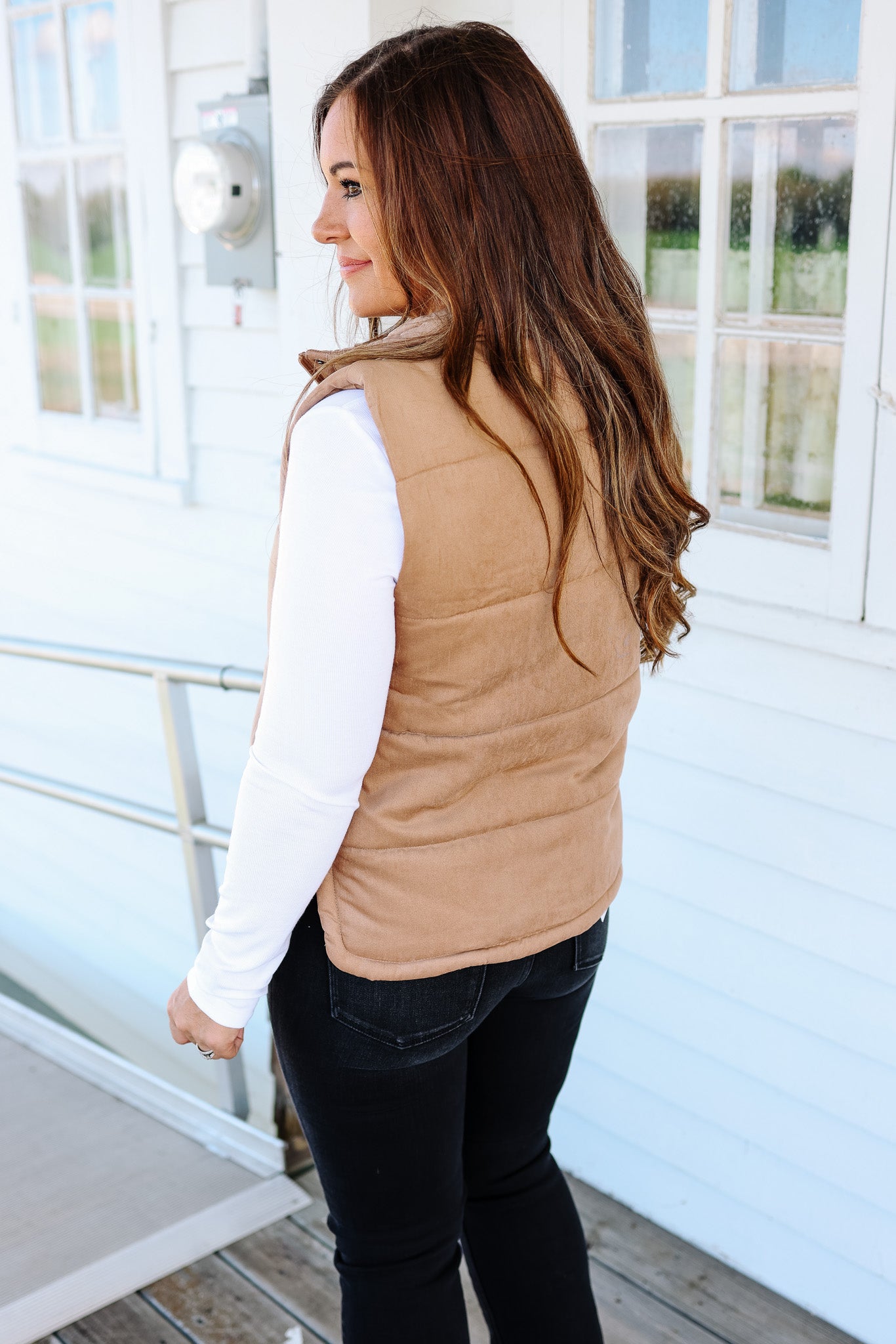Swade Puffer Vest - Camel