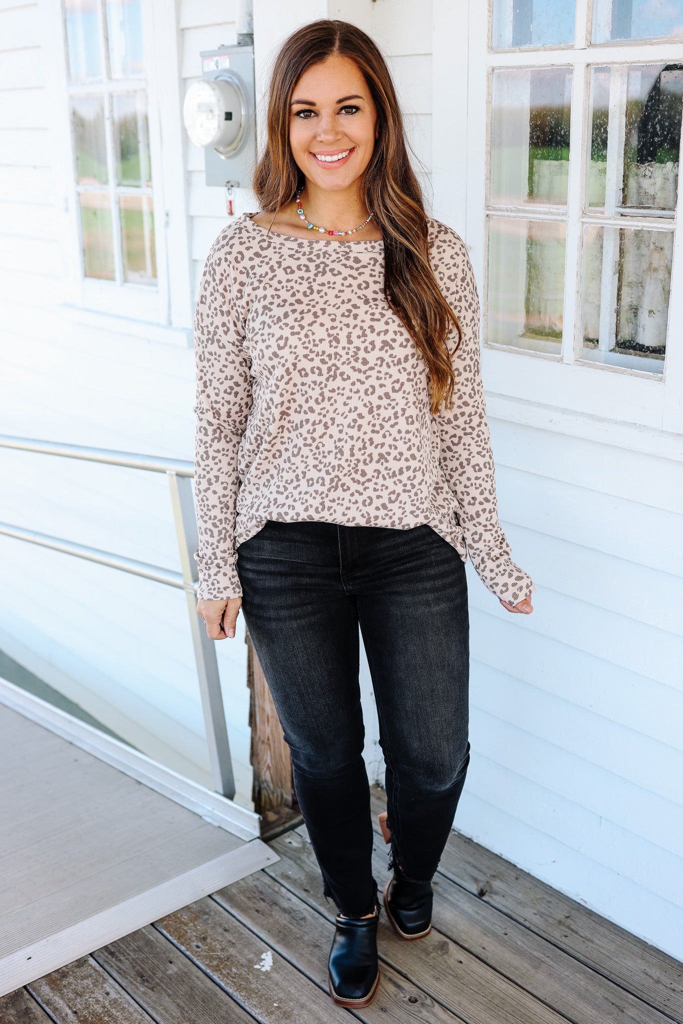 Maria Leopard Print Long Sleeve