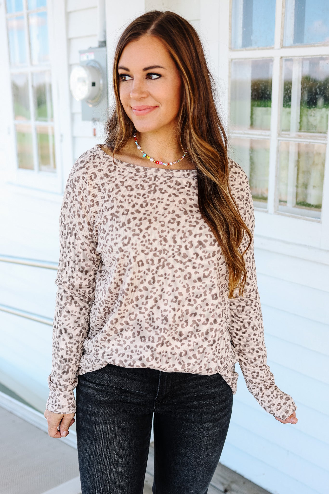 Maria Leopard Print Long Sleeve