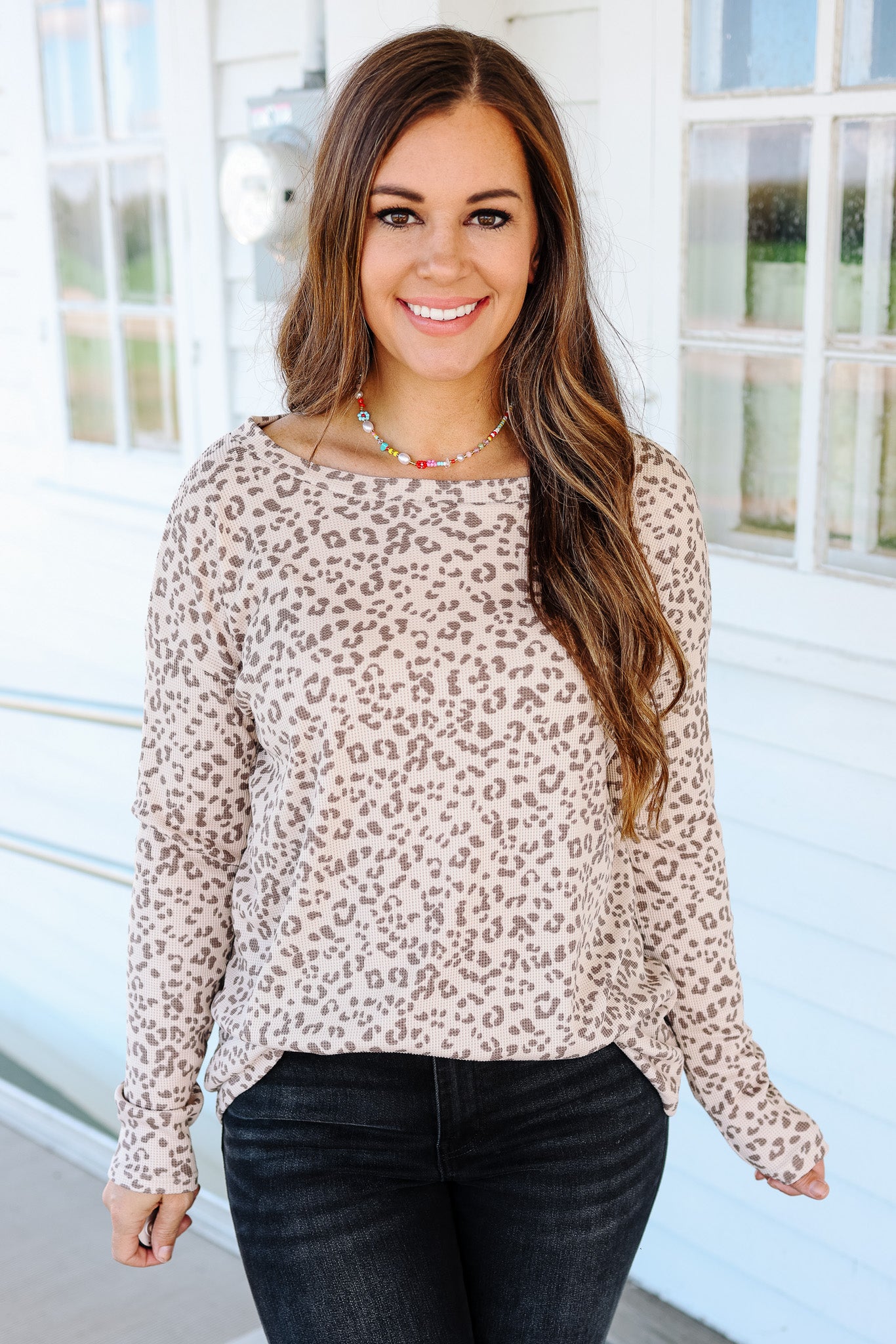 Maria Leopard Print Long Sleeve