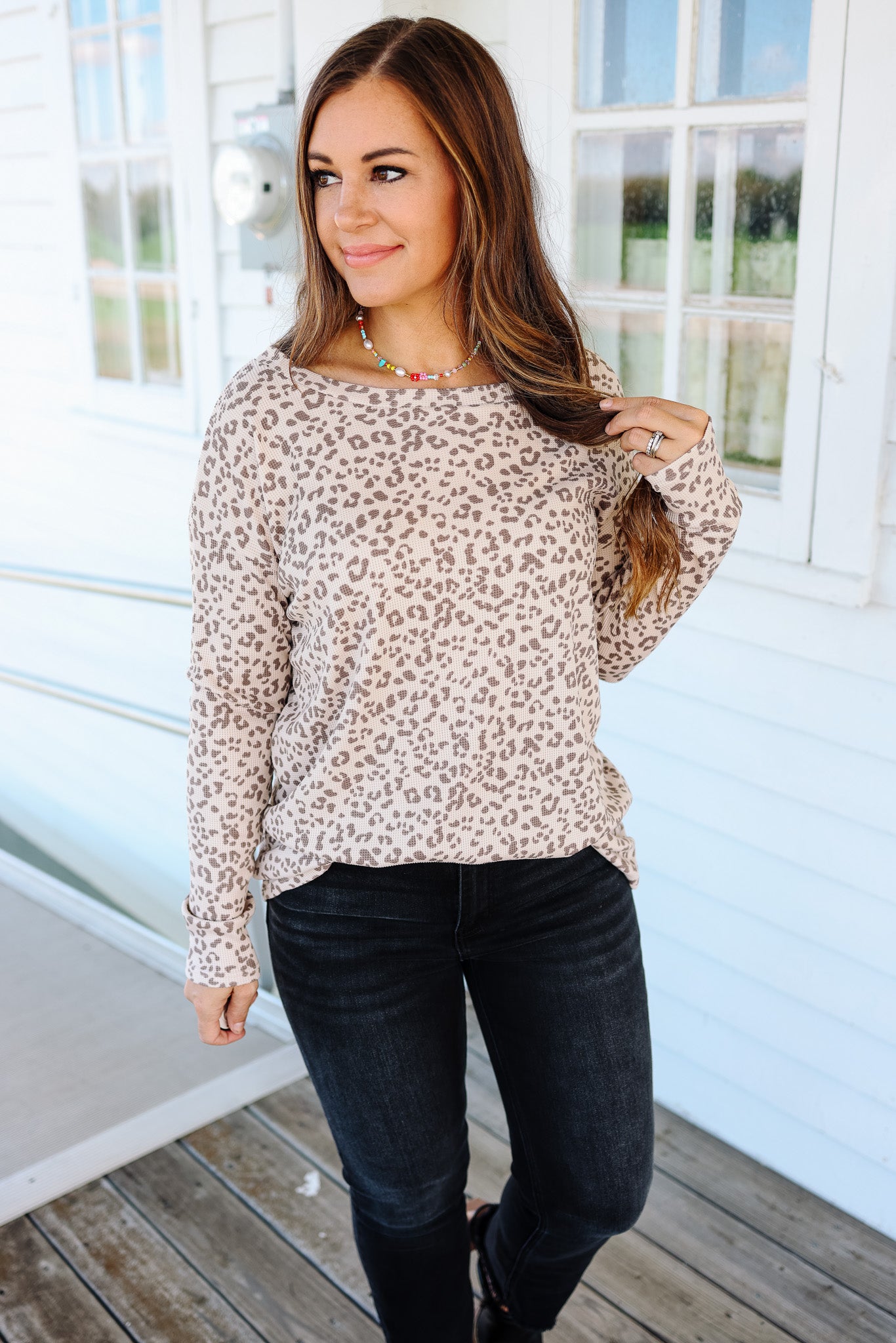Maria Leopard Print Long Sleeve