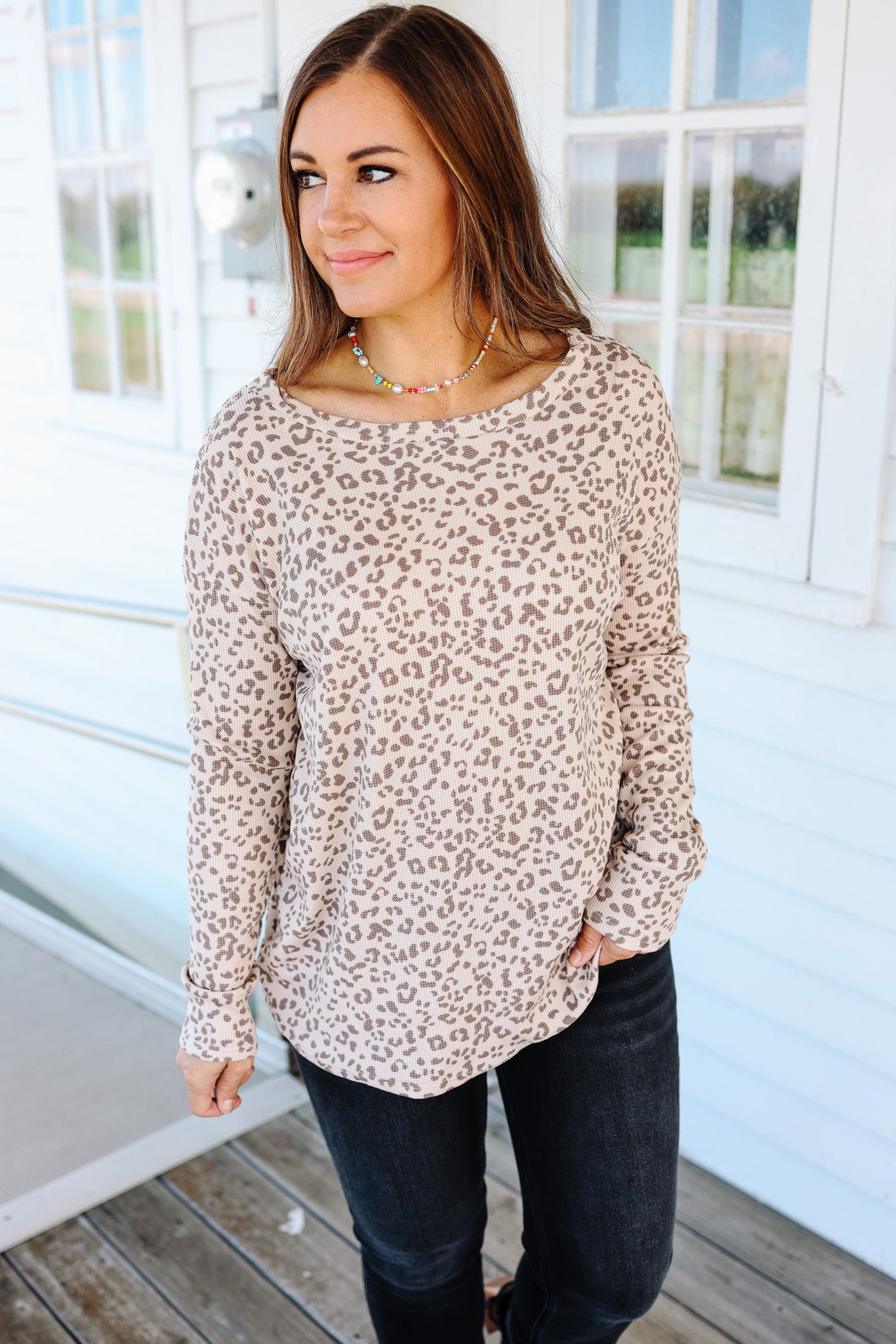 Maria Leopard Print Long Sleeve