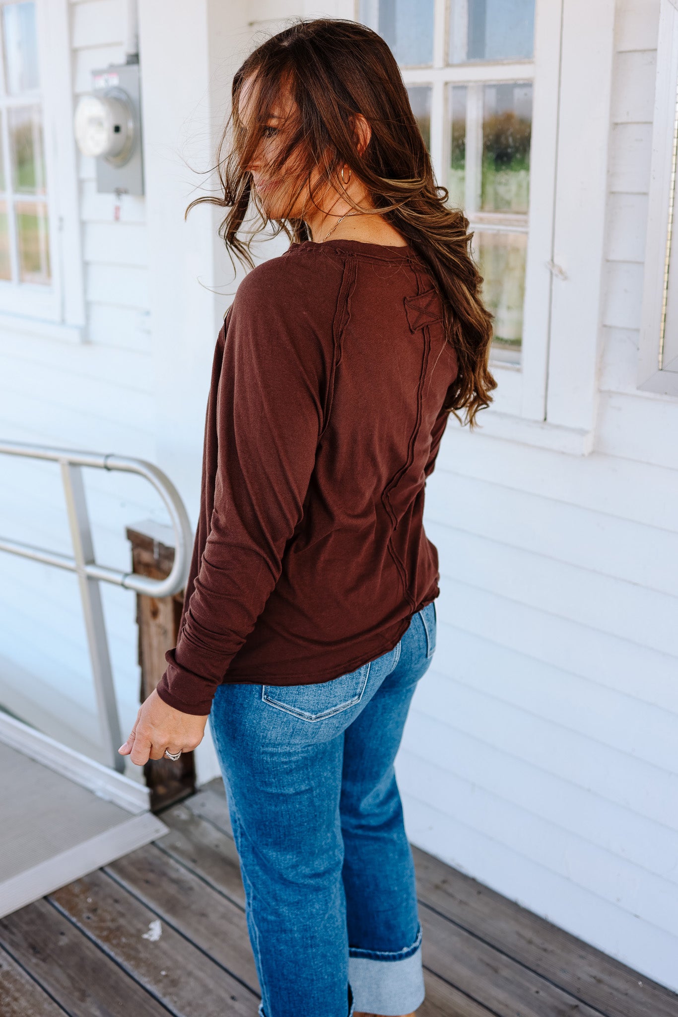 Elodie Long Sleeve - Brown