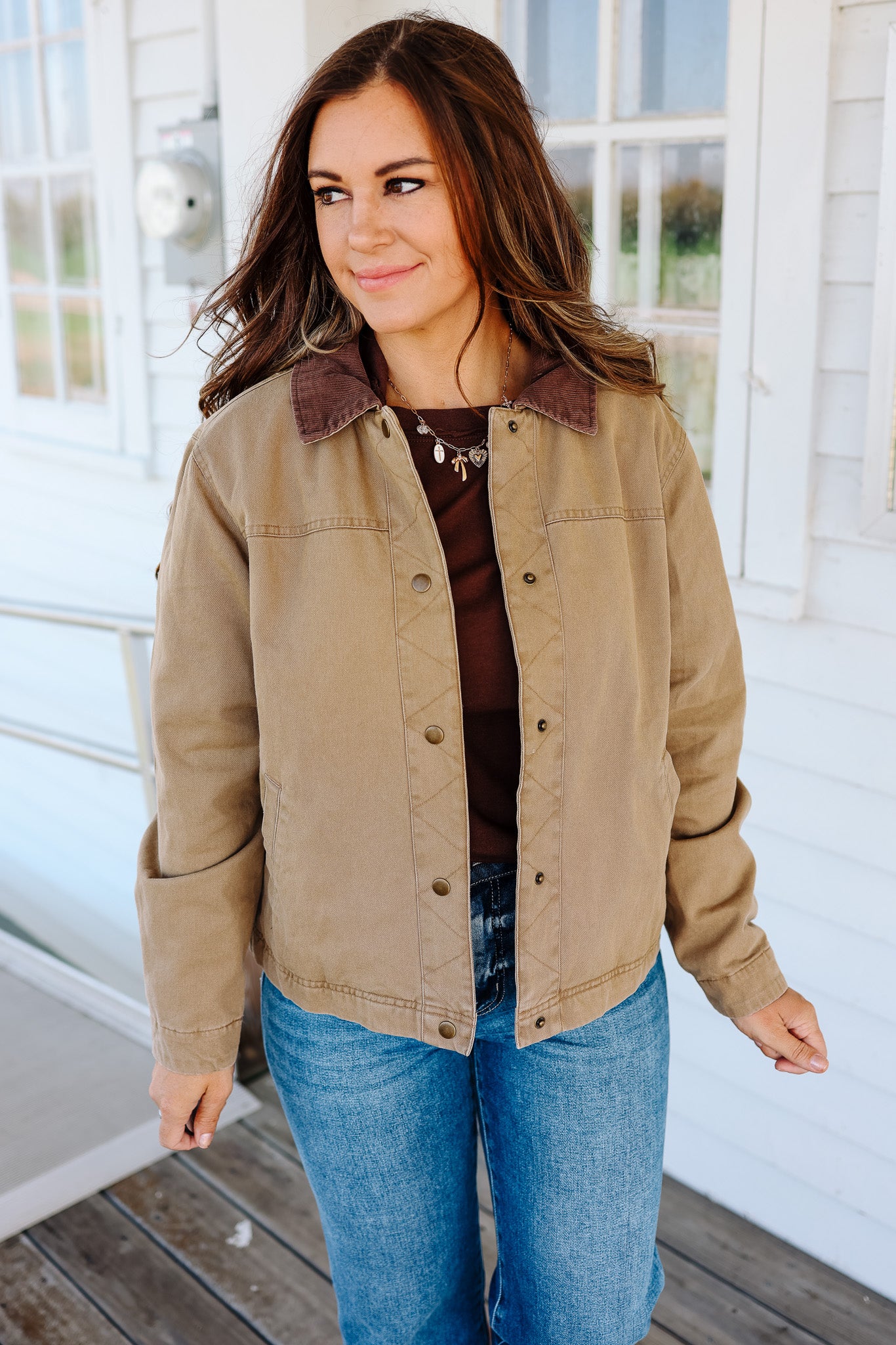 Celine Chore Jacket - Taupe