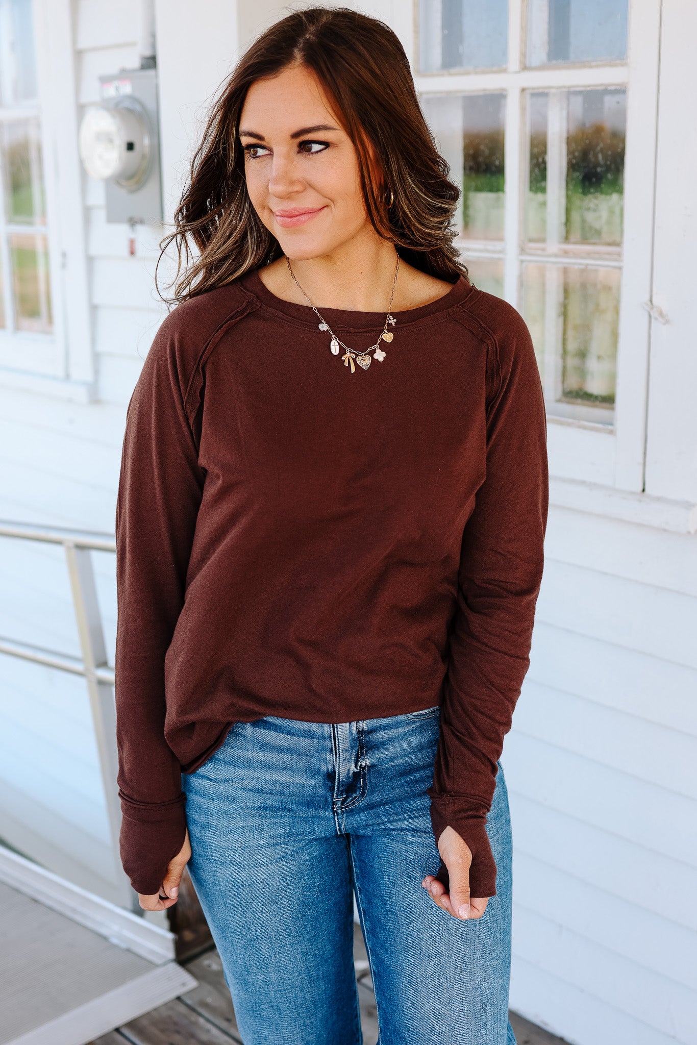 Elodie Long Sleeve - Brown