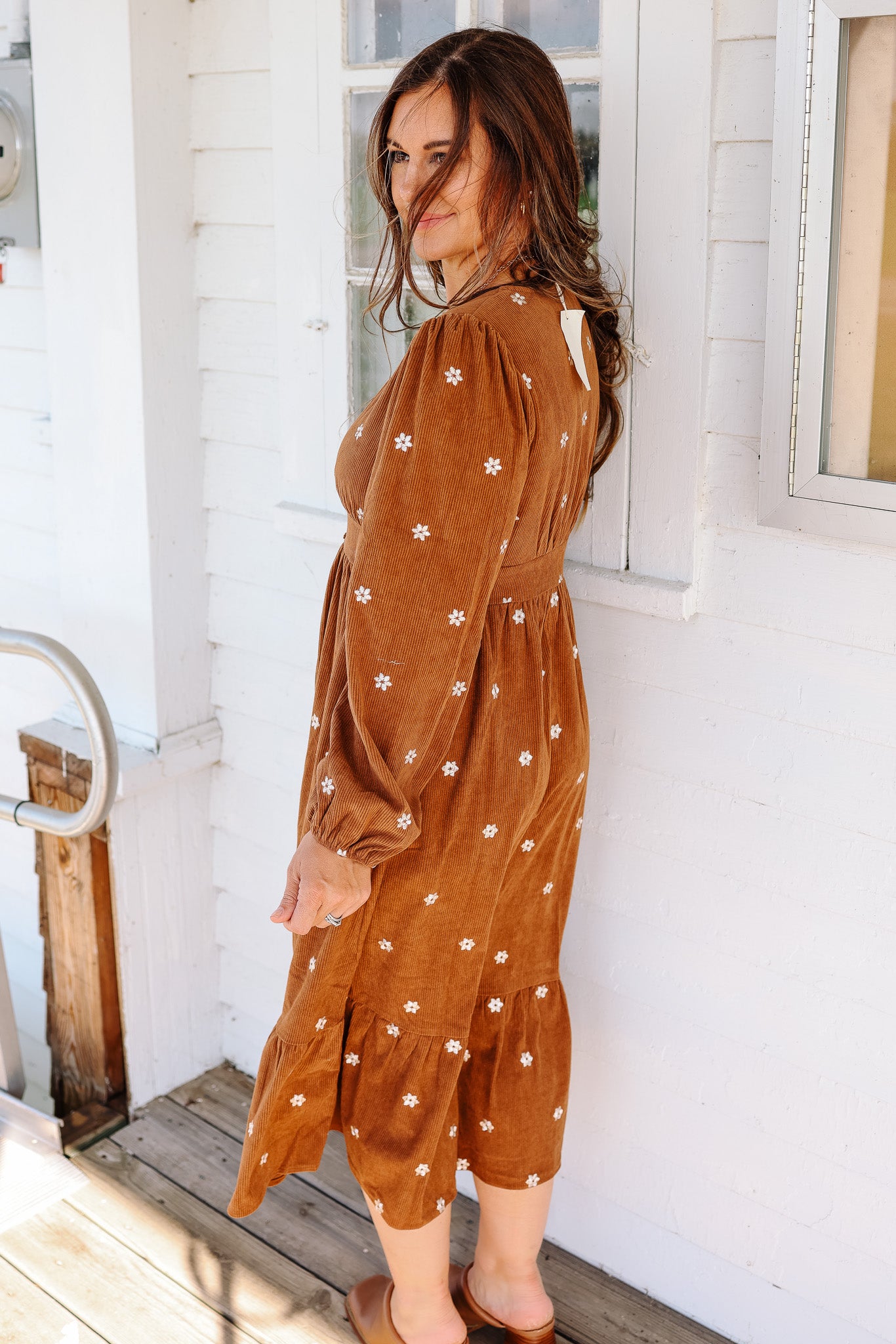 Sarah Corduroy Midi Dress