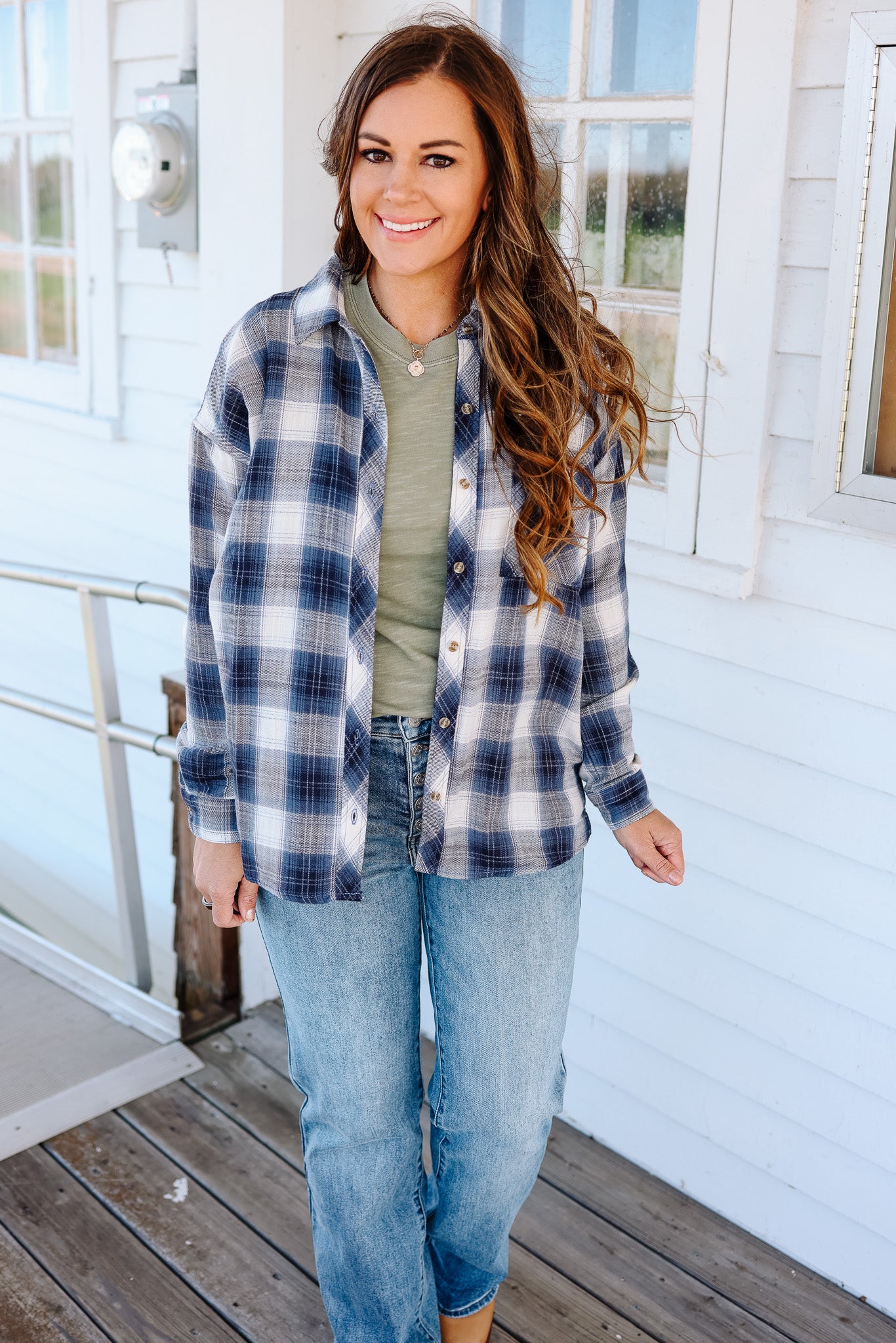 Tallie Flannel Button Down Shirt