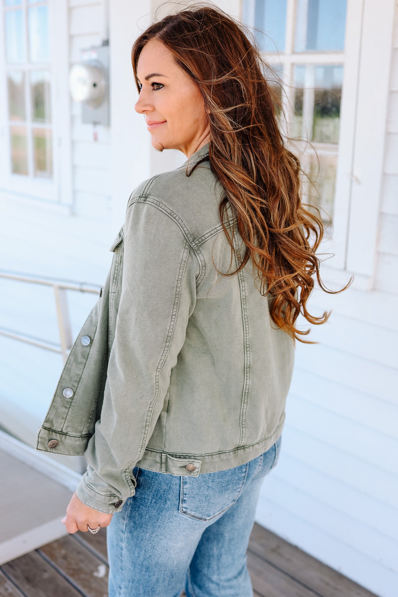 Cassie Cotton Fleece Jacket - Olive