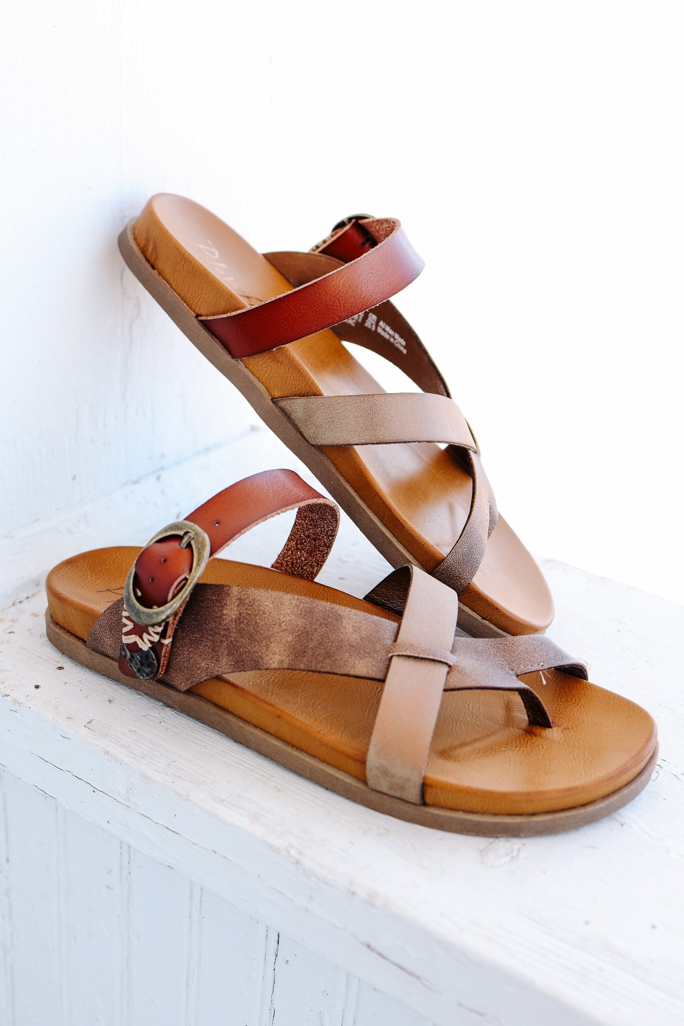 Lilac Slide Sandal - Walnut/Penny