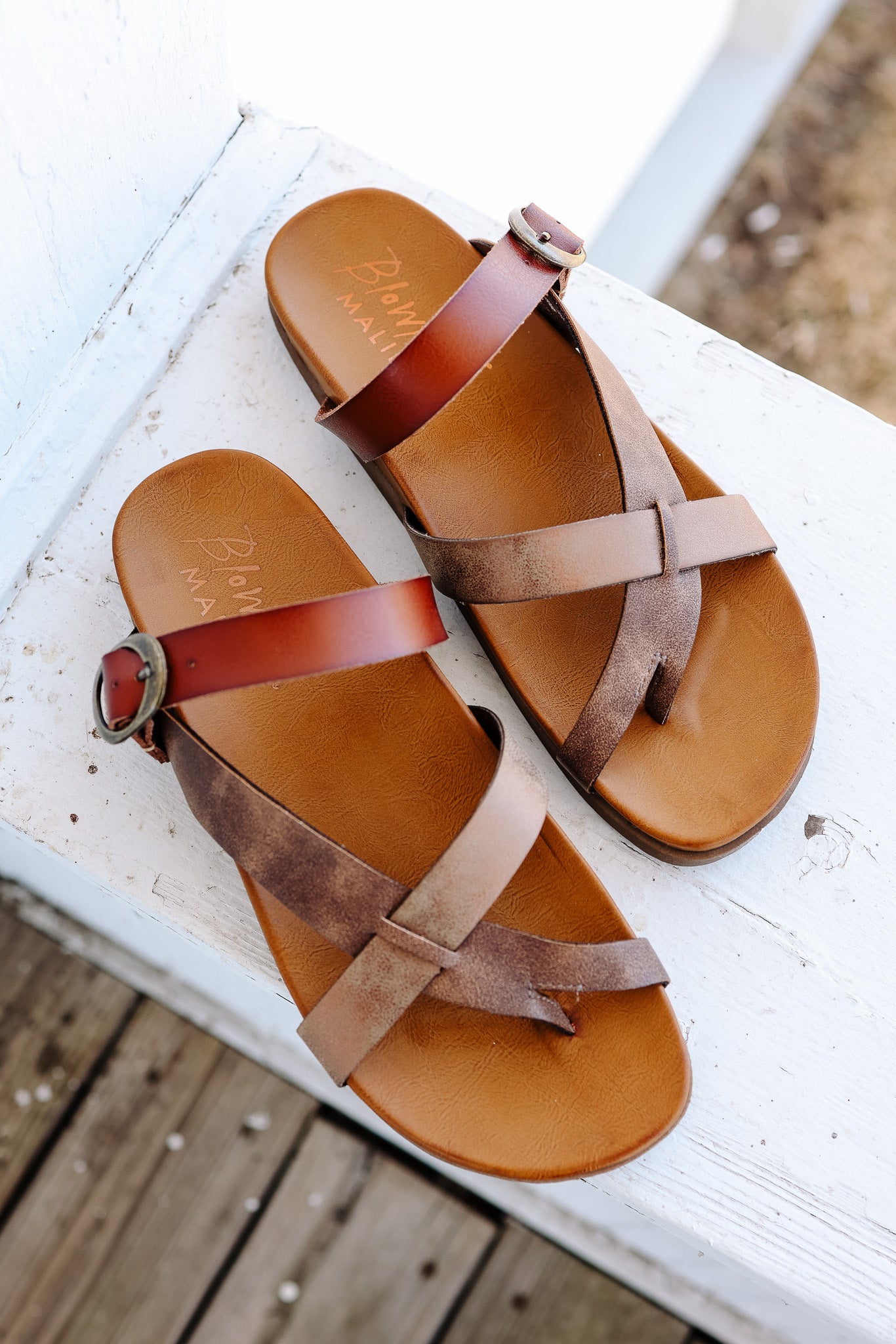 Lilac Slide Sandal - Walnut/Penny