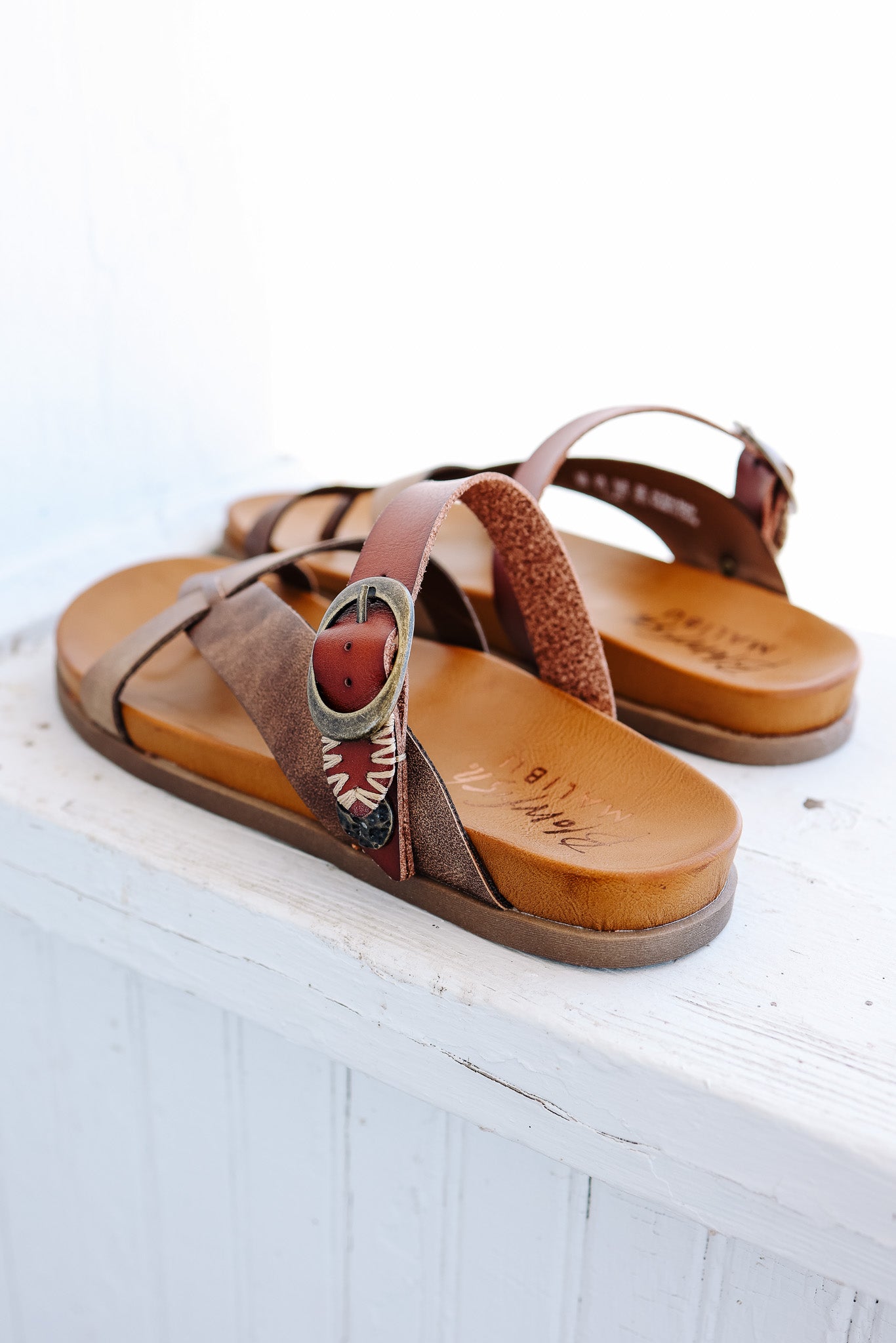 Lilac Slide Sandal - Walnut/Penny