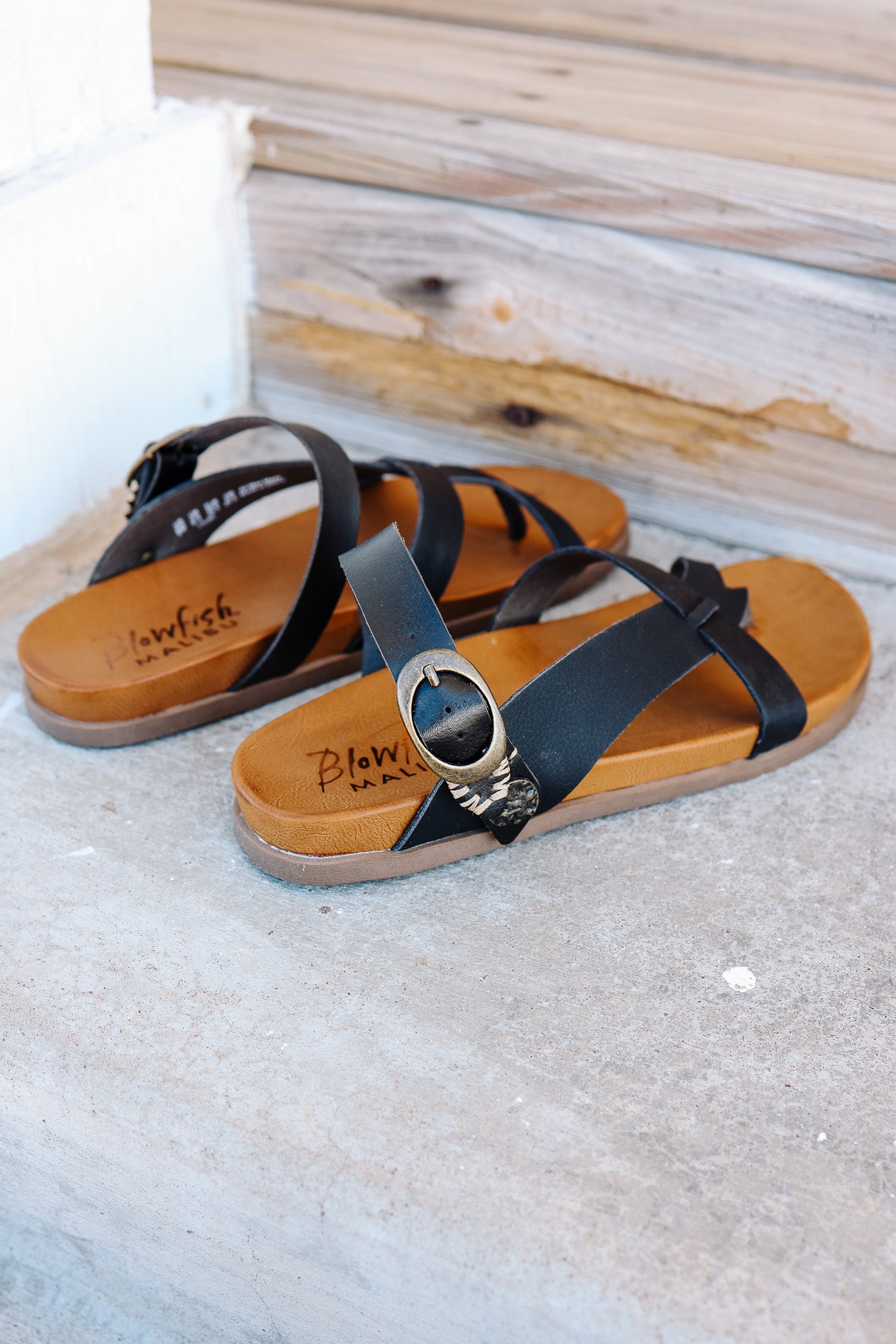 Lilac Slide Sandal - Black
