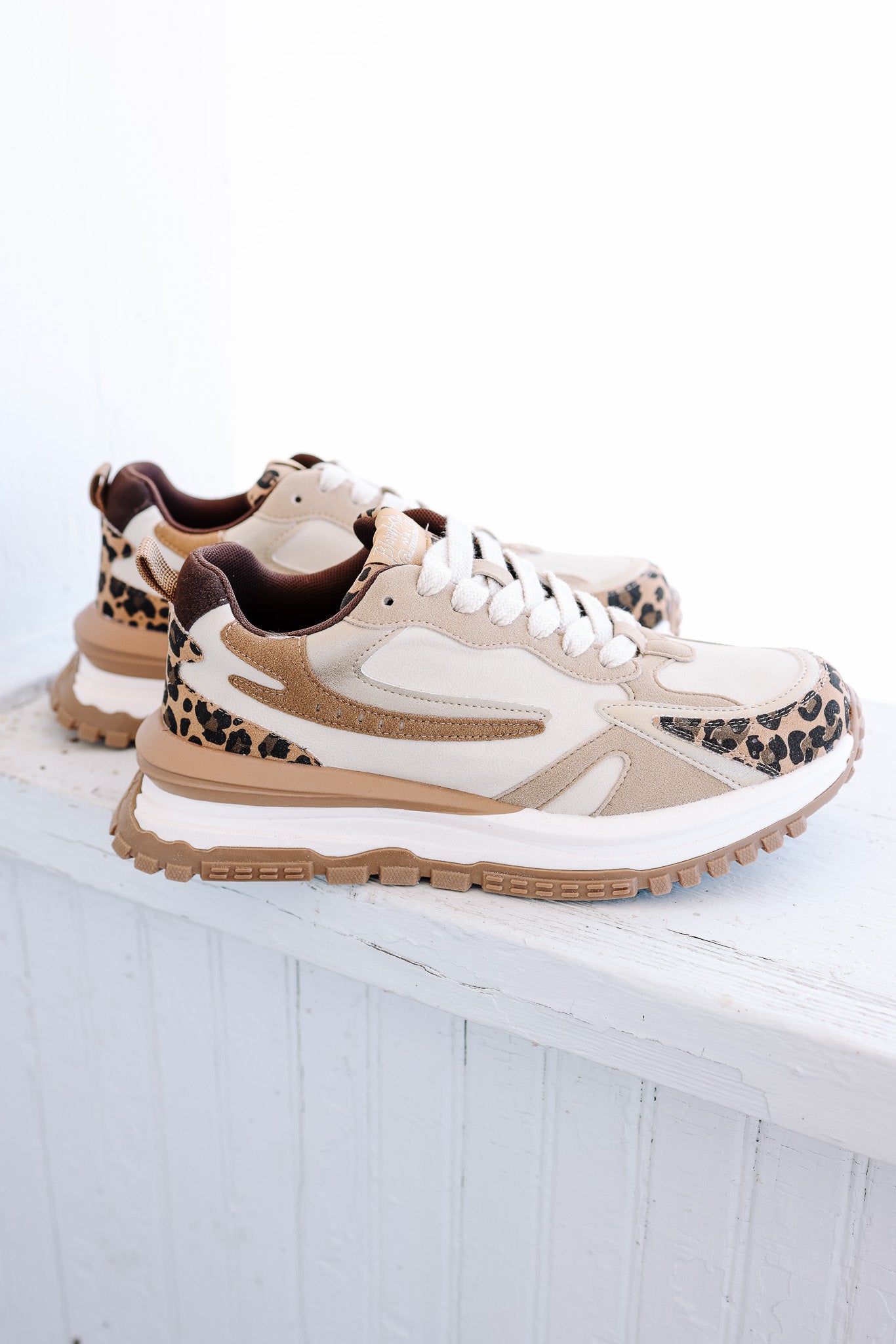 Leo Chunky Sneaker - Golden Tan Leopard