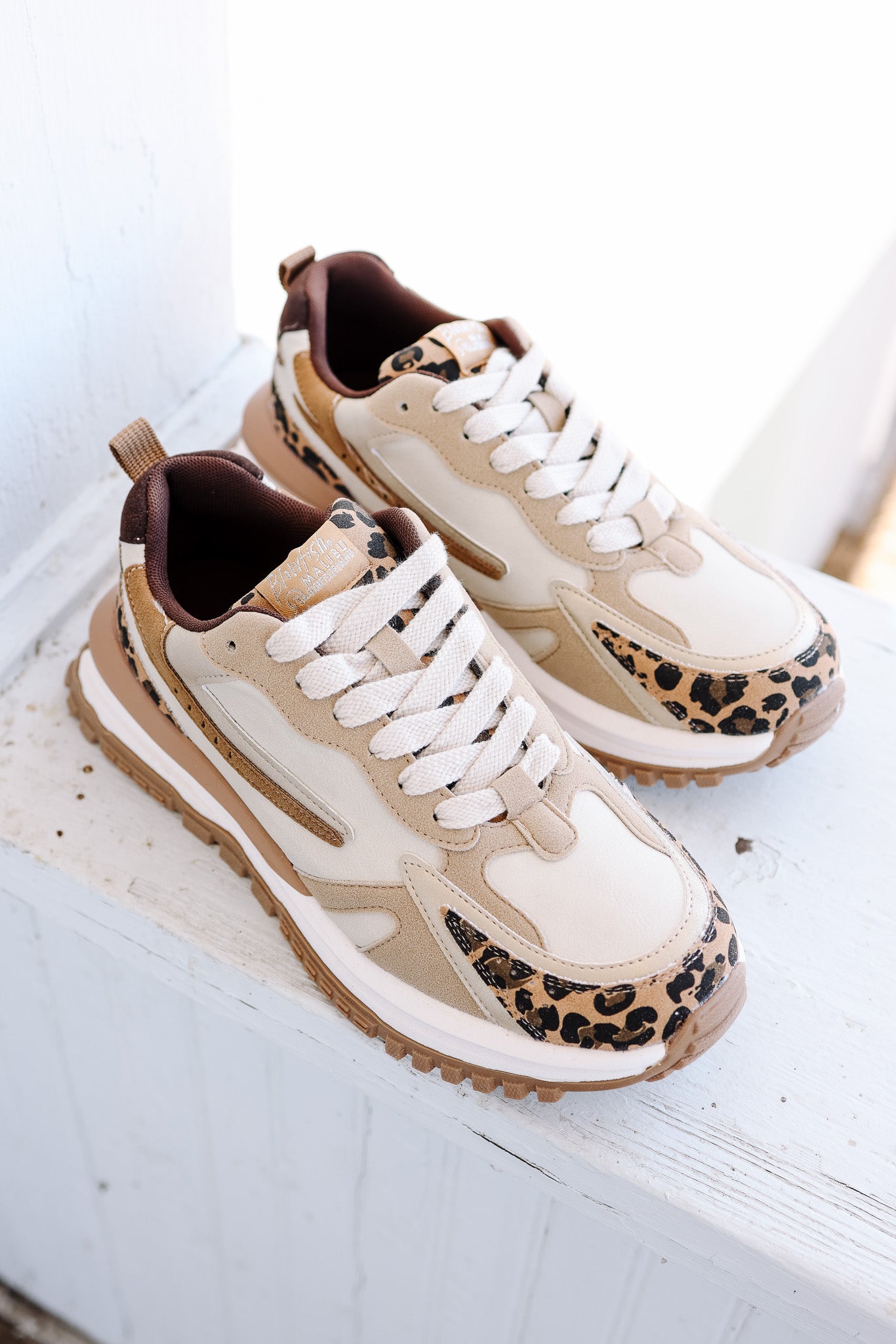 Leo Chunky Sneaker - Golden Tan Leopard