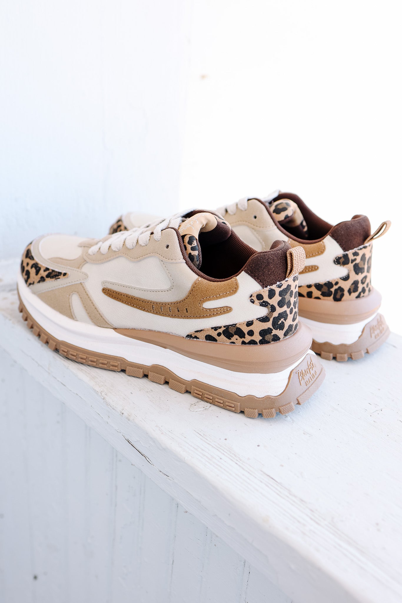 Leo Chunky Sneaker - Golden Tan Leopard