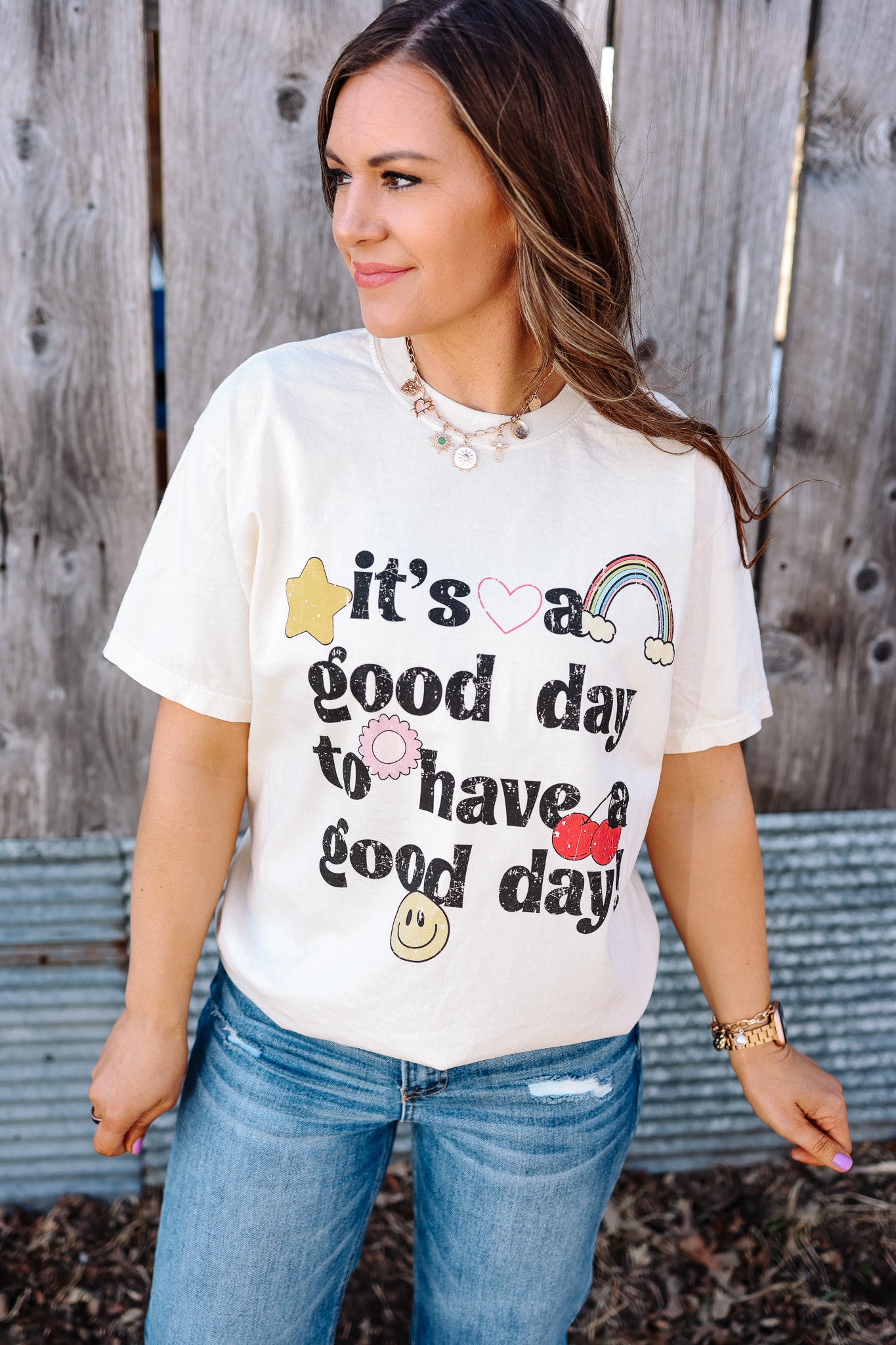 It's A Good Day Graphic Tee - Ivory