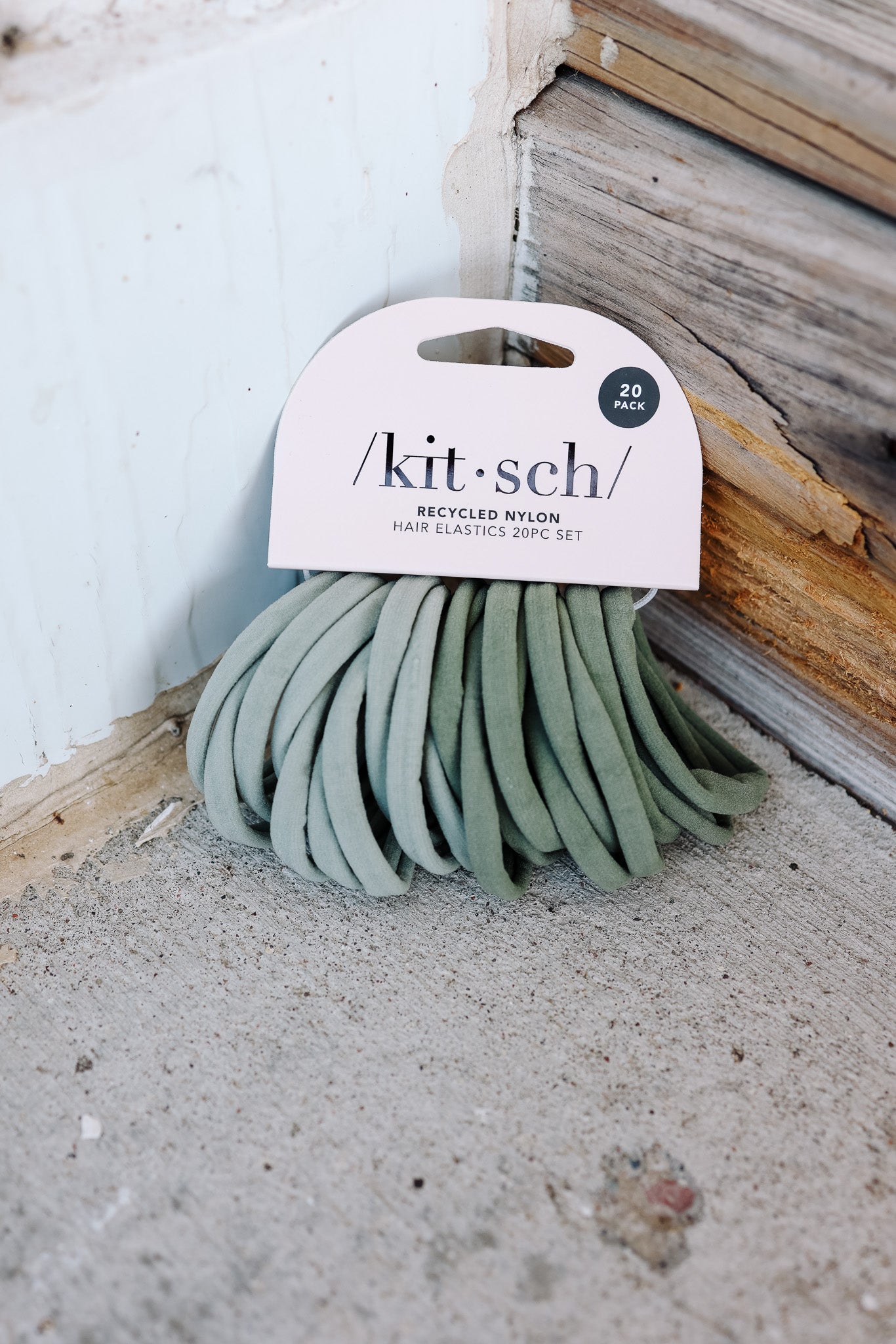 Eco-Friendly Nylon Elastics 20pc - Eucalyptus