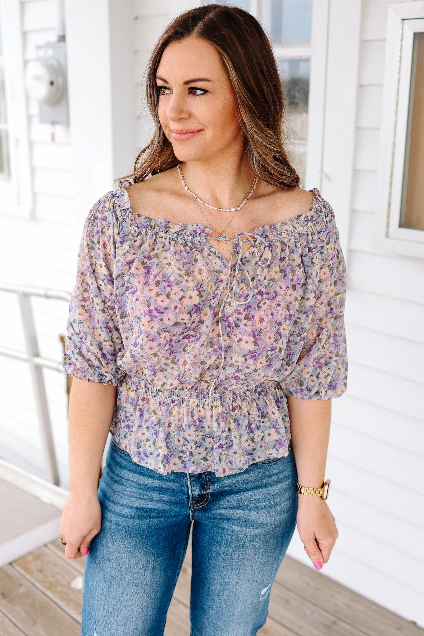 Morgan Off Shoulder Chiffon Top