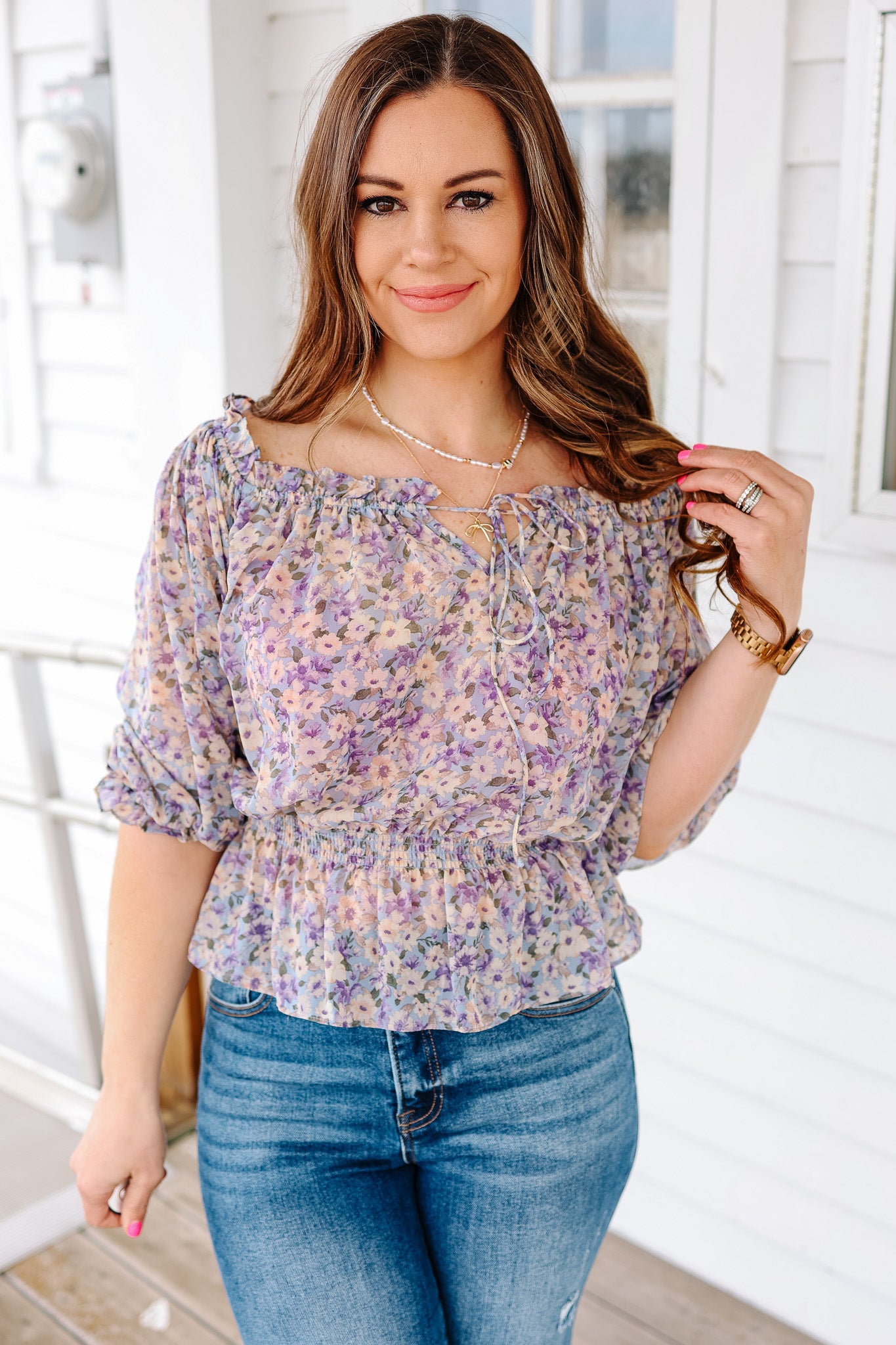 Morgan Off Shoulder Chiffon Top