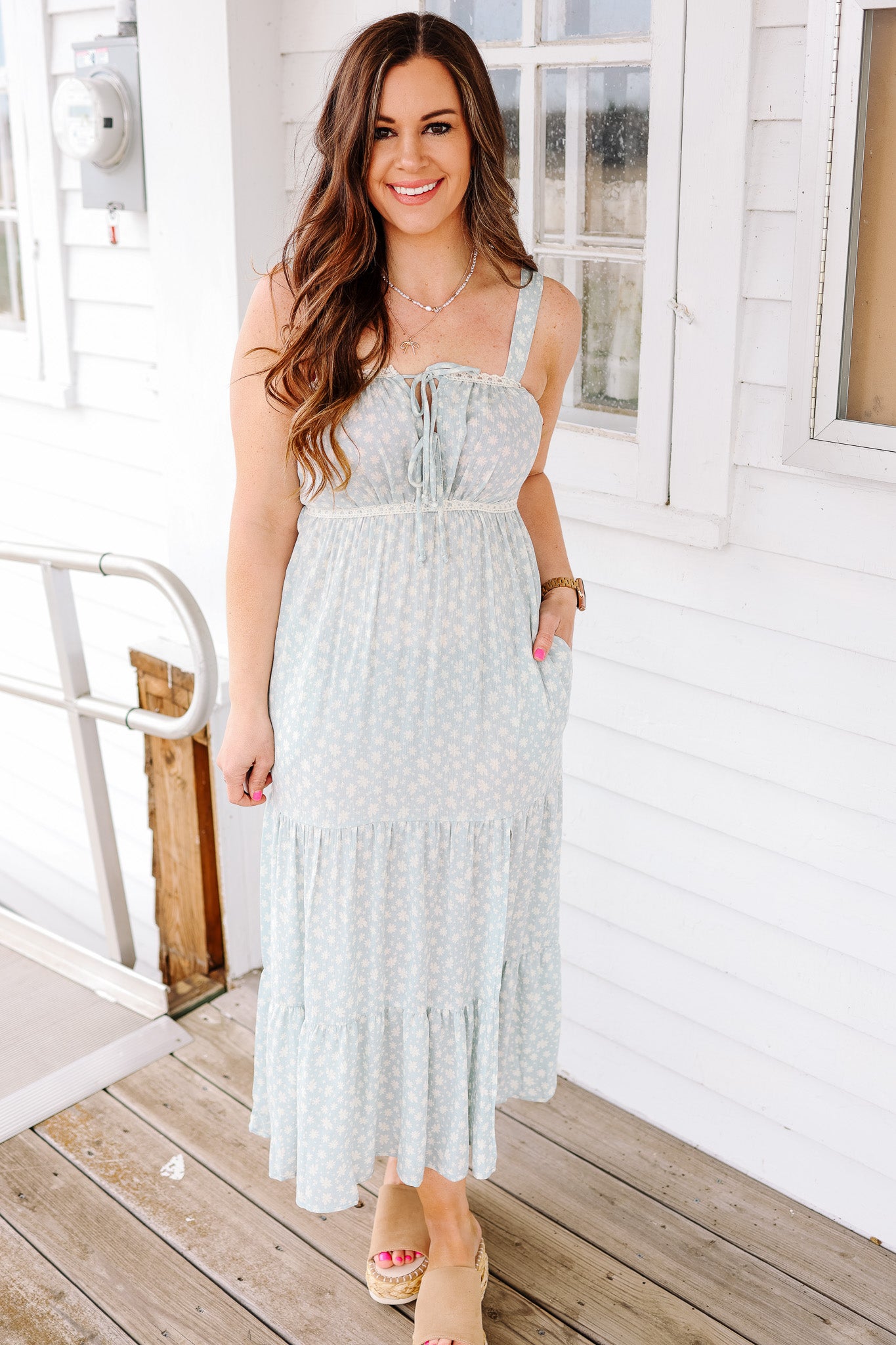 Shay Maxi Floral Print Dress