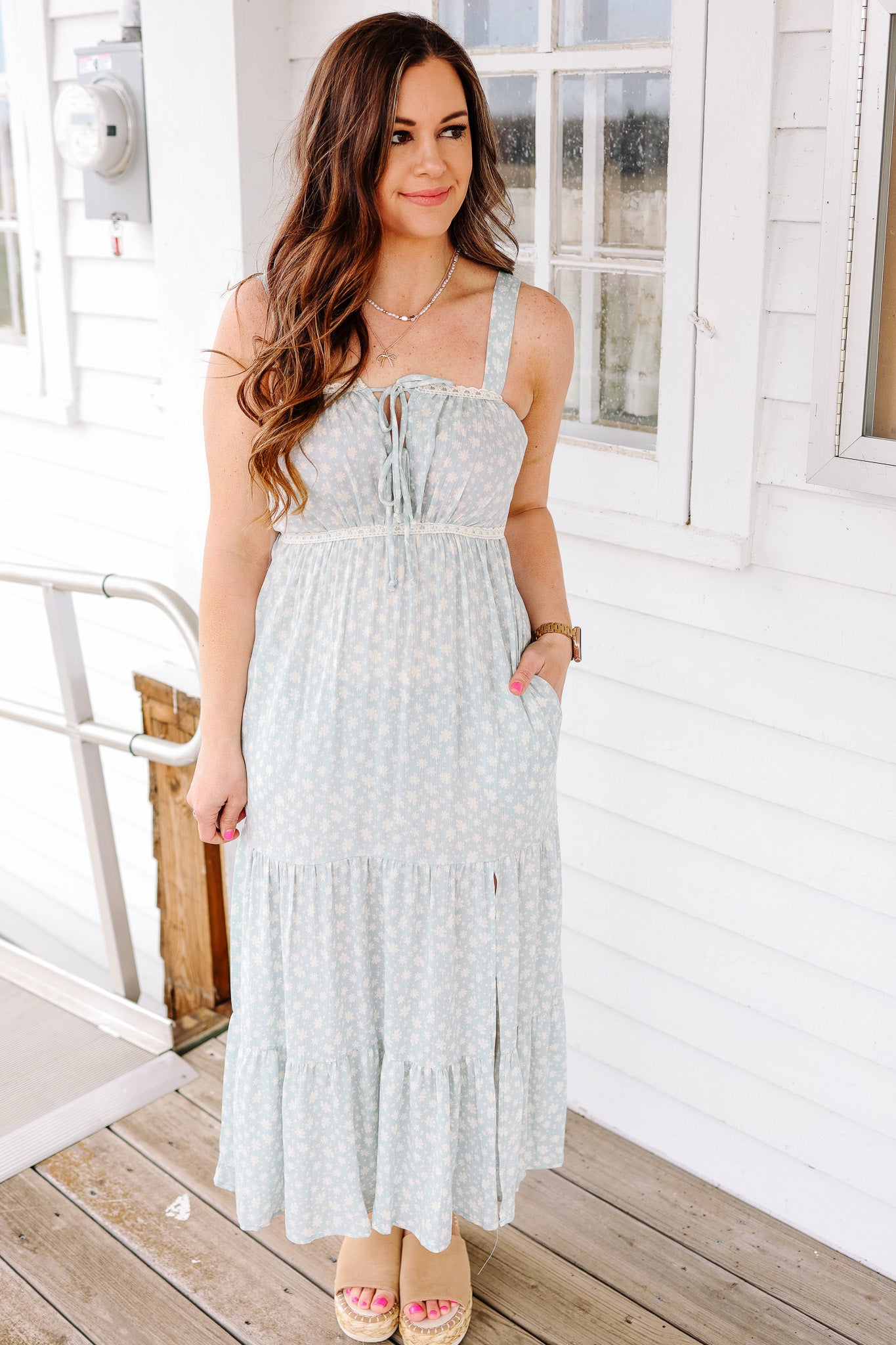 Shay Maxi Floral Print Dress
