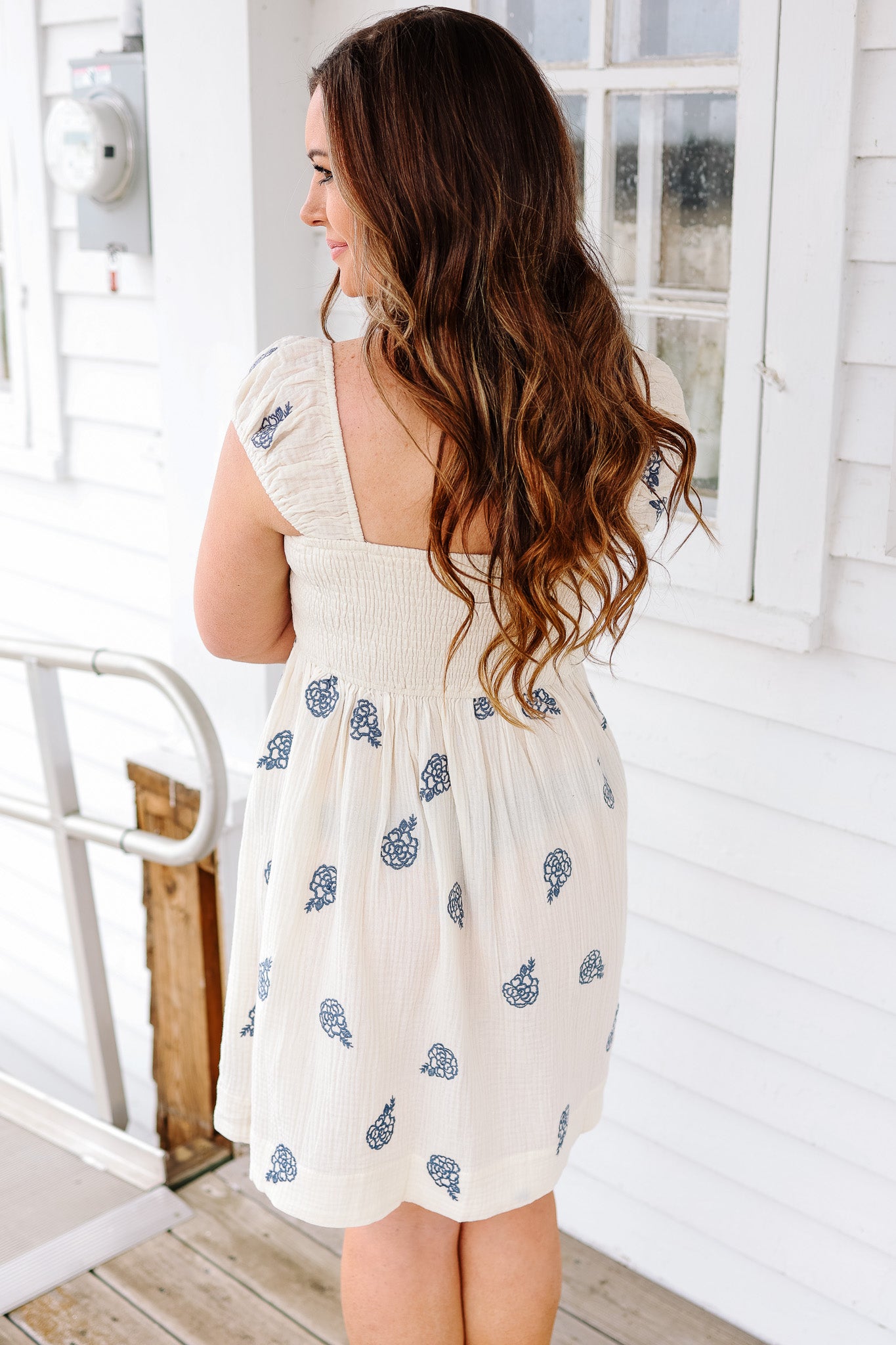 Melody Embroidered Babydoll Dress