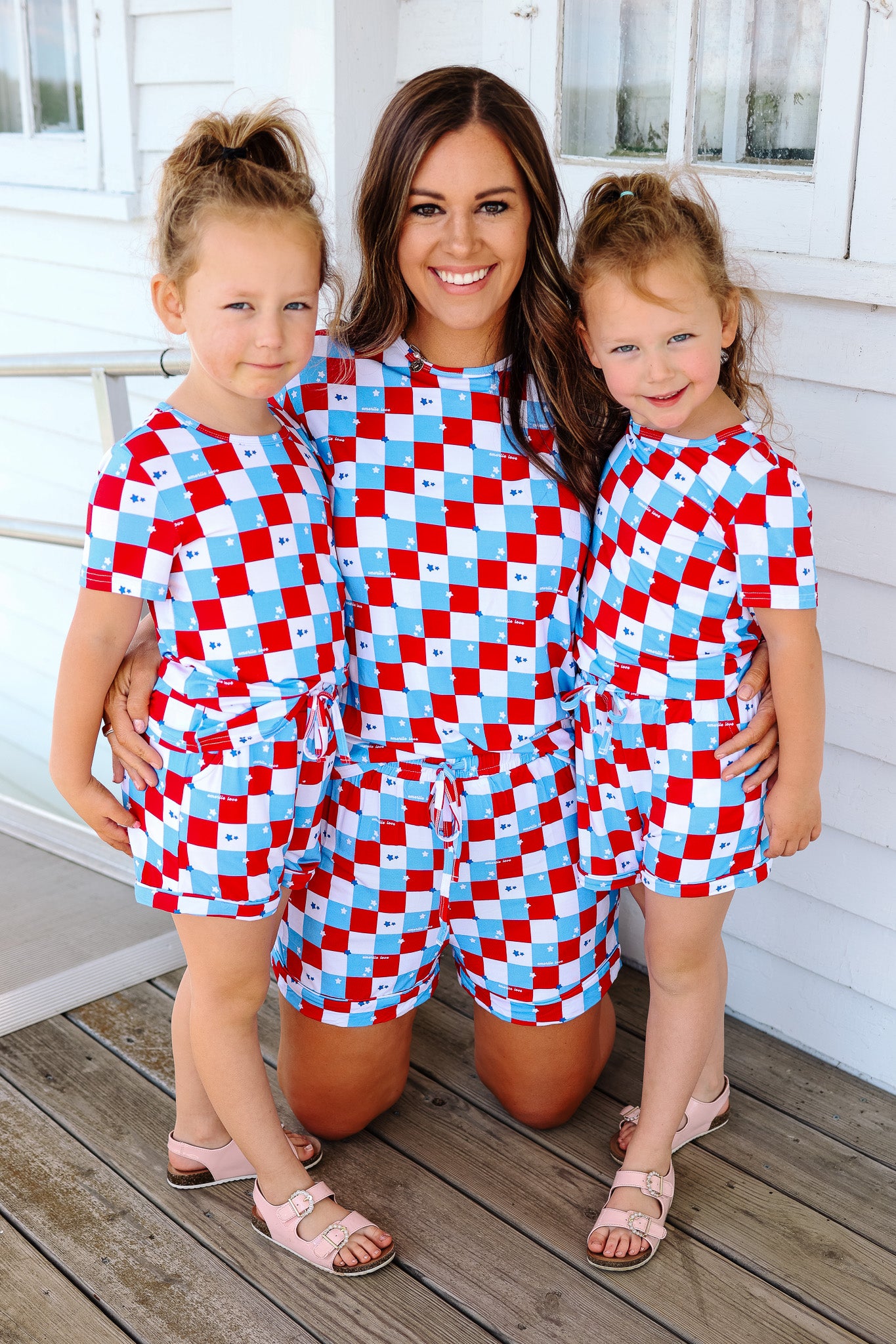 Shorts Pajama Set - Stars & Checkers