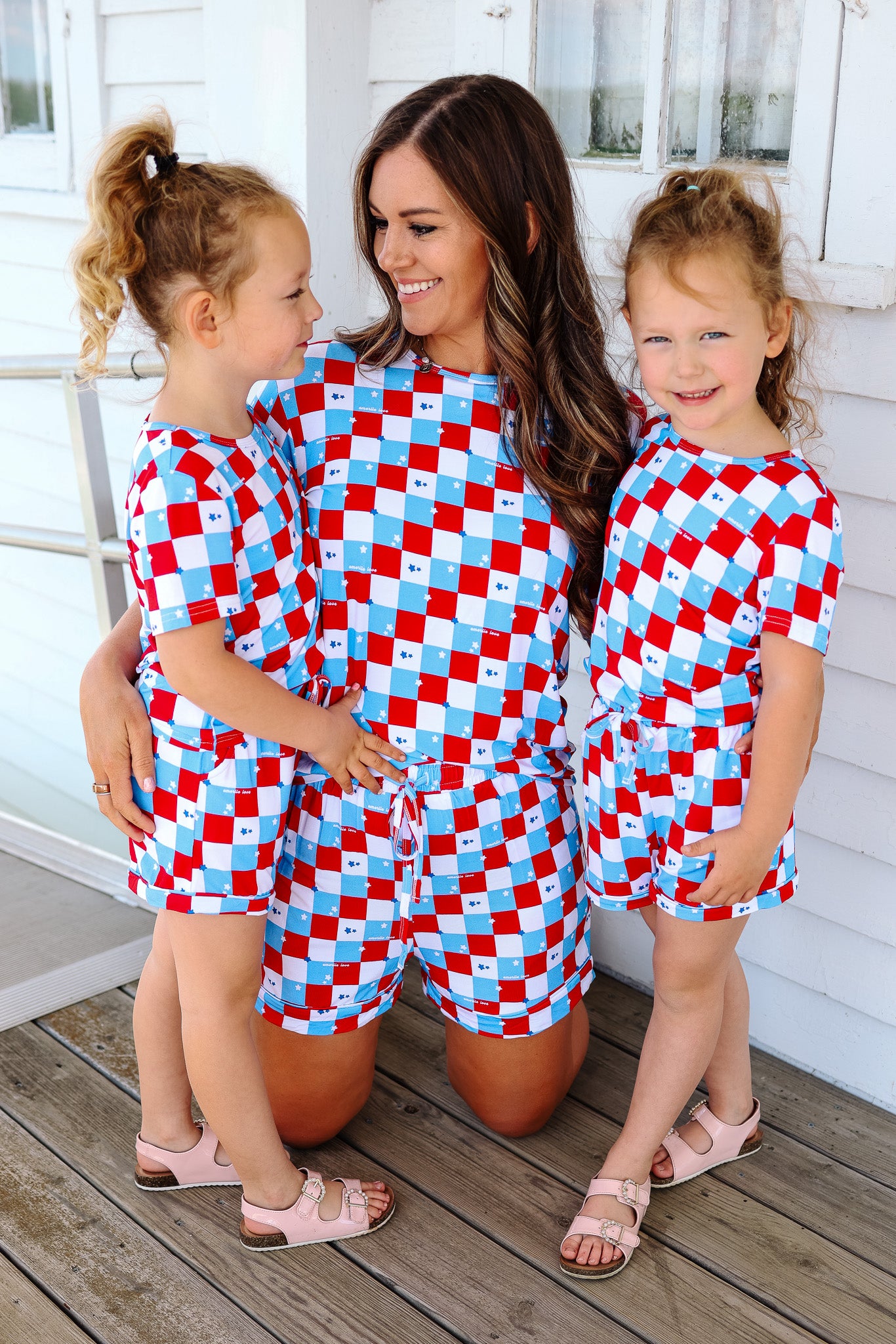Shorts Pajama Set - Stars & Checkers