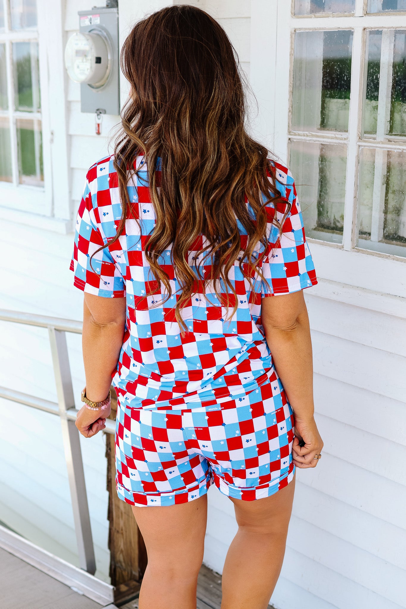 Shorts Pajama Set - Stars & Checkers