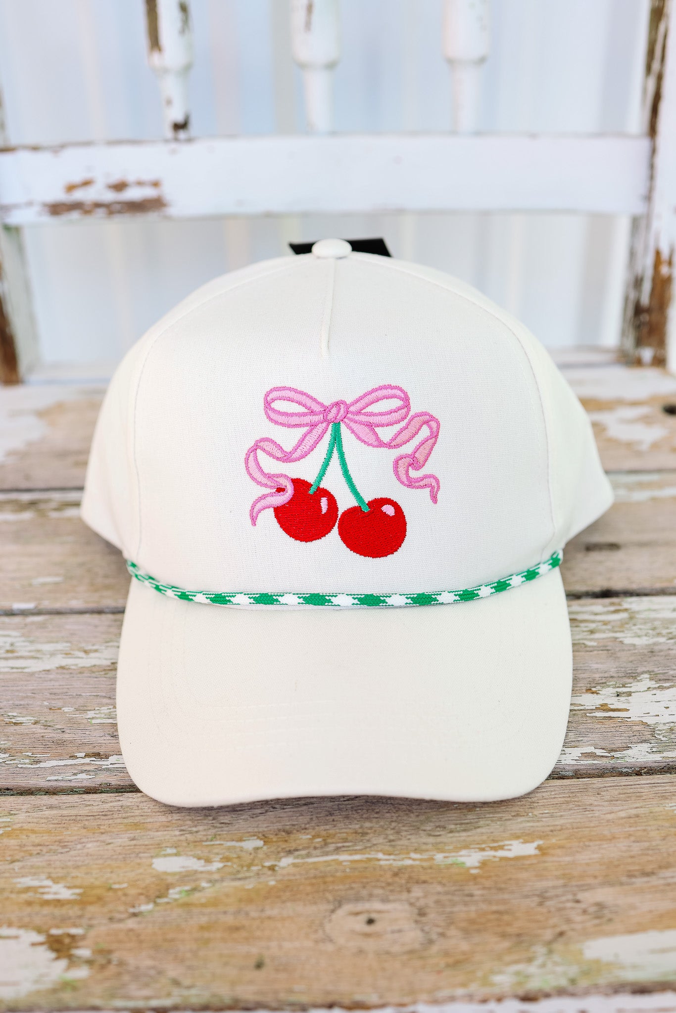 Cherry Ribbon Hat