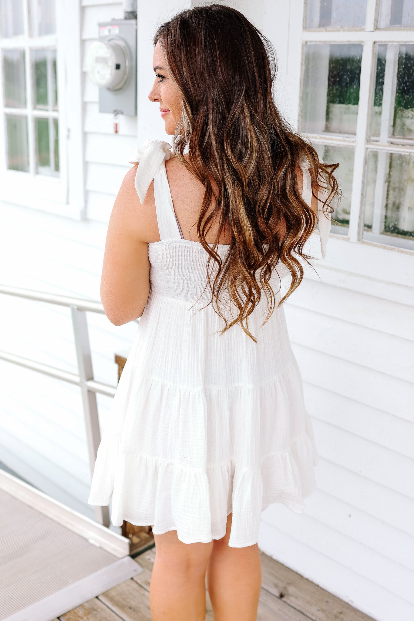 Kallie Crochet Bodice Dress