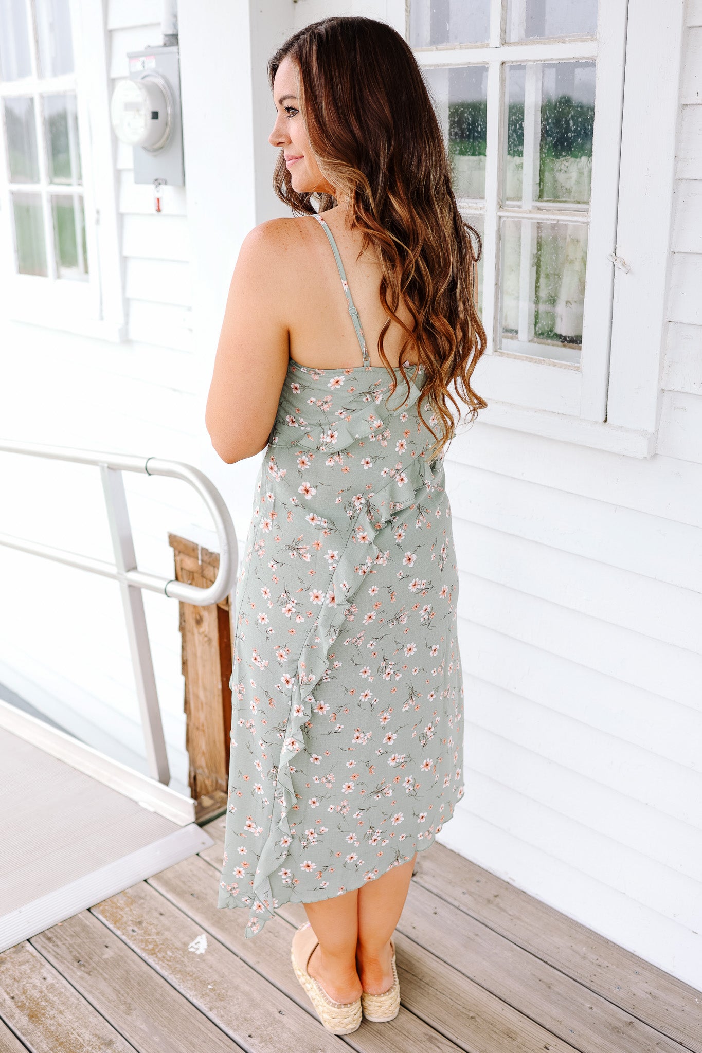 Madi Floral Ruffle Cami Dress