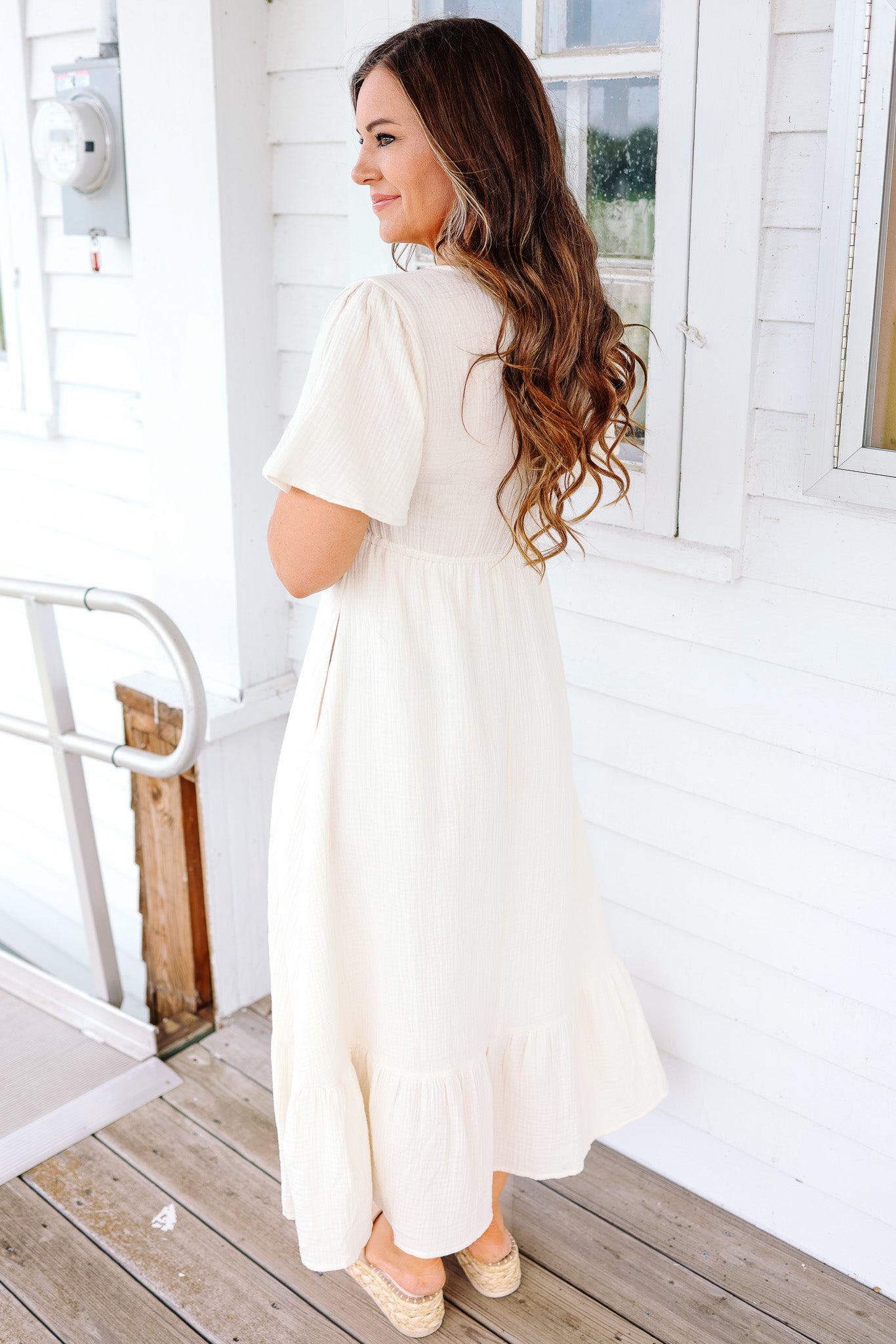 Clara Cotton Gauze Midi Dress