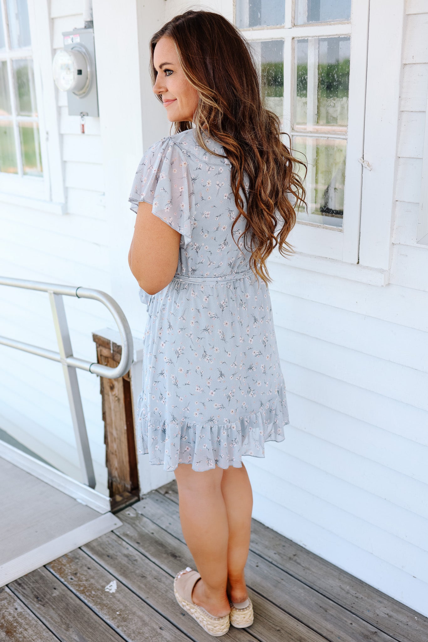 Abby Ruffle Floral Printed Dress