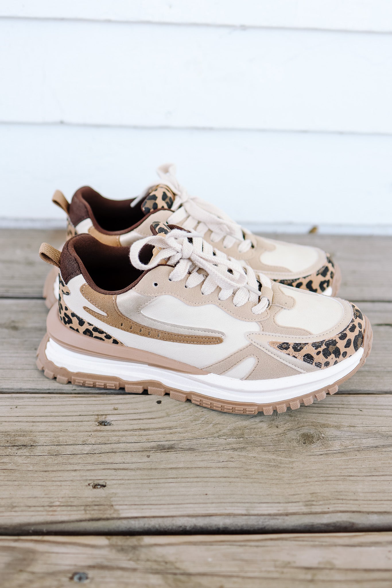 Leo Chunky Sneaker - Golden Tan Leopard