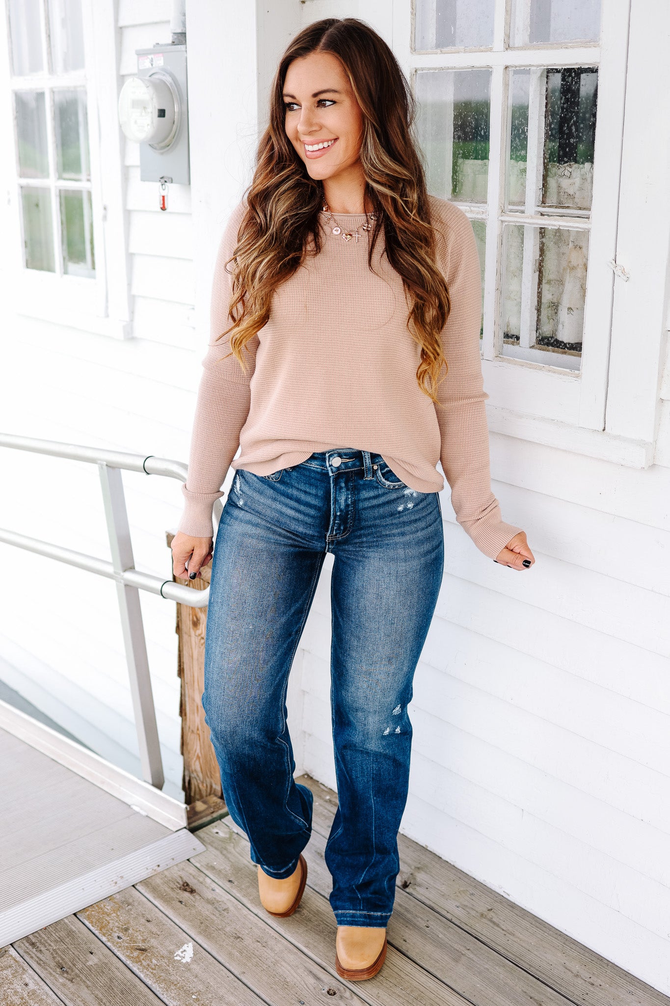 RISEN: ALEXIS HIGH RISE STRAIGHT JEANS