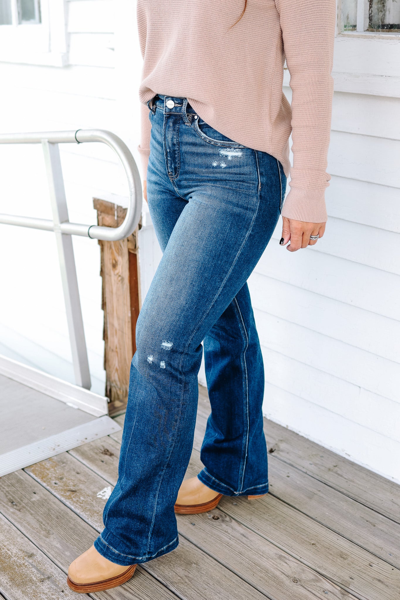 RISEN: ALEXIS HIGH RISE STRAIGHT JEANS