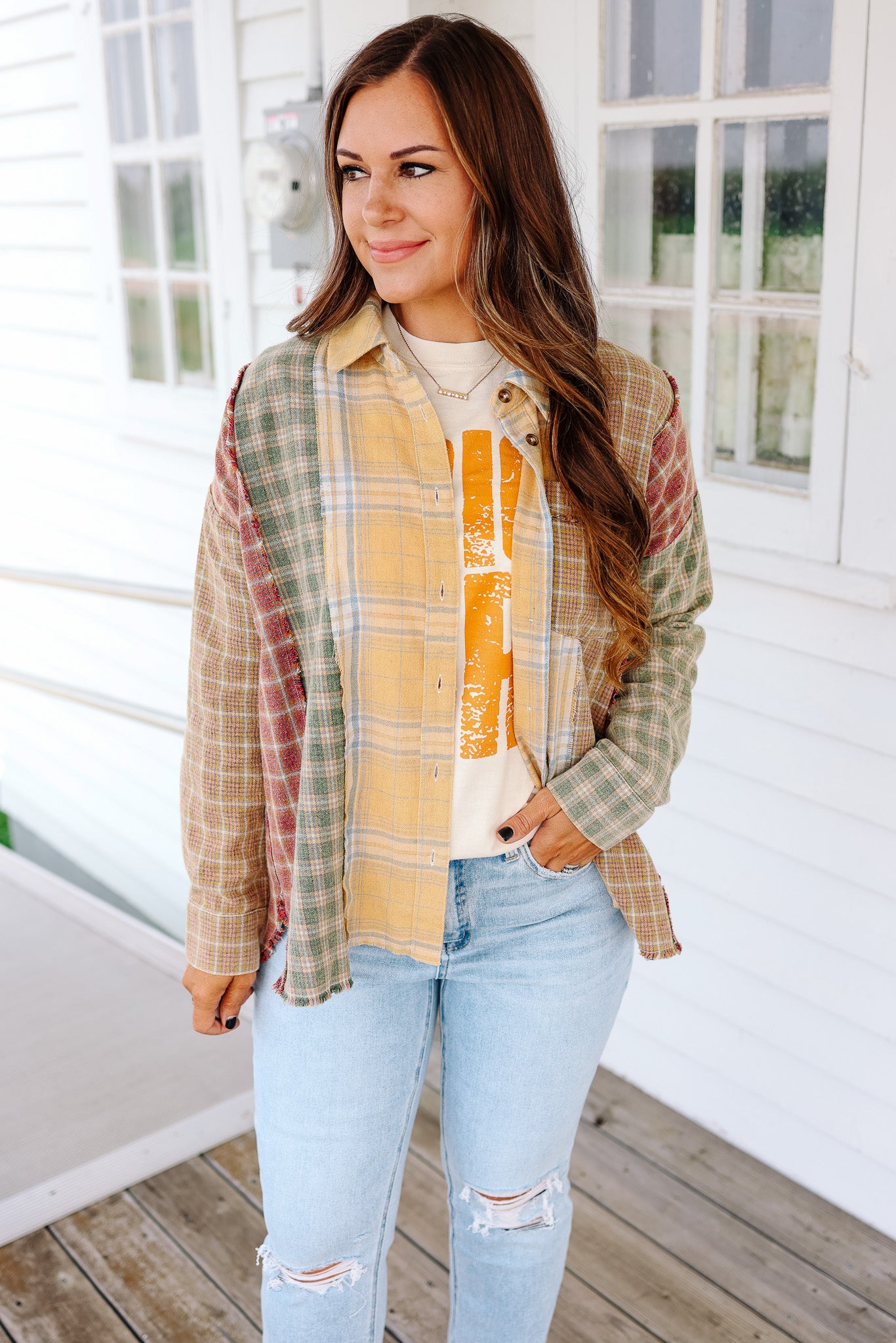 Bexley Mixed Plaids Button Down Shirt