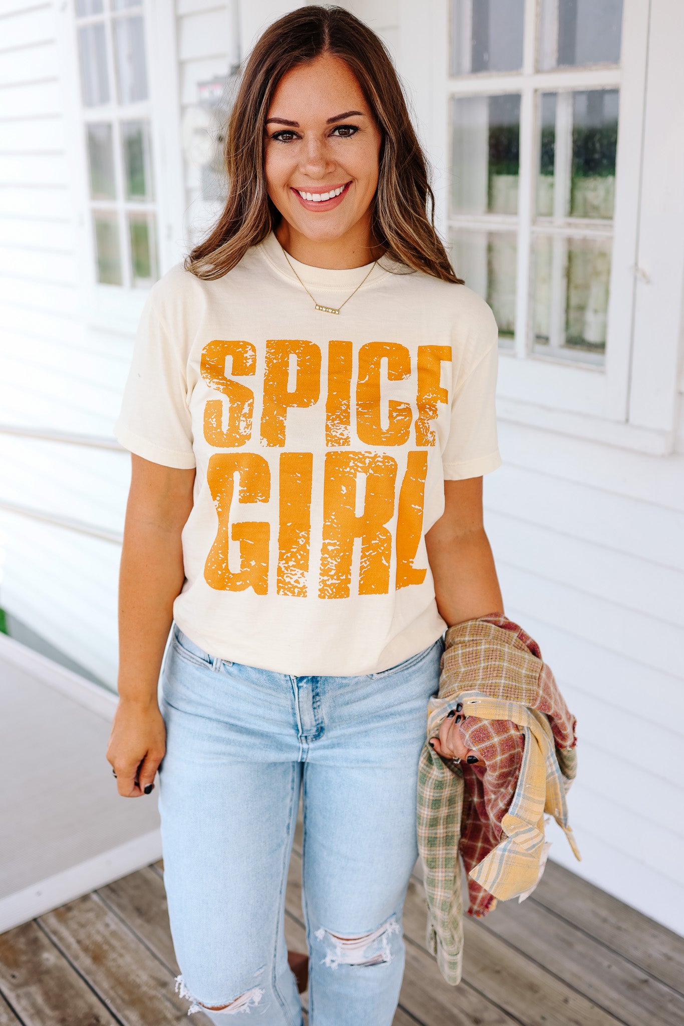 Spice Girl Graphic Tee - Ivory