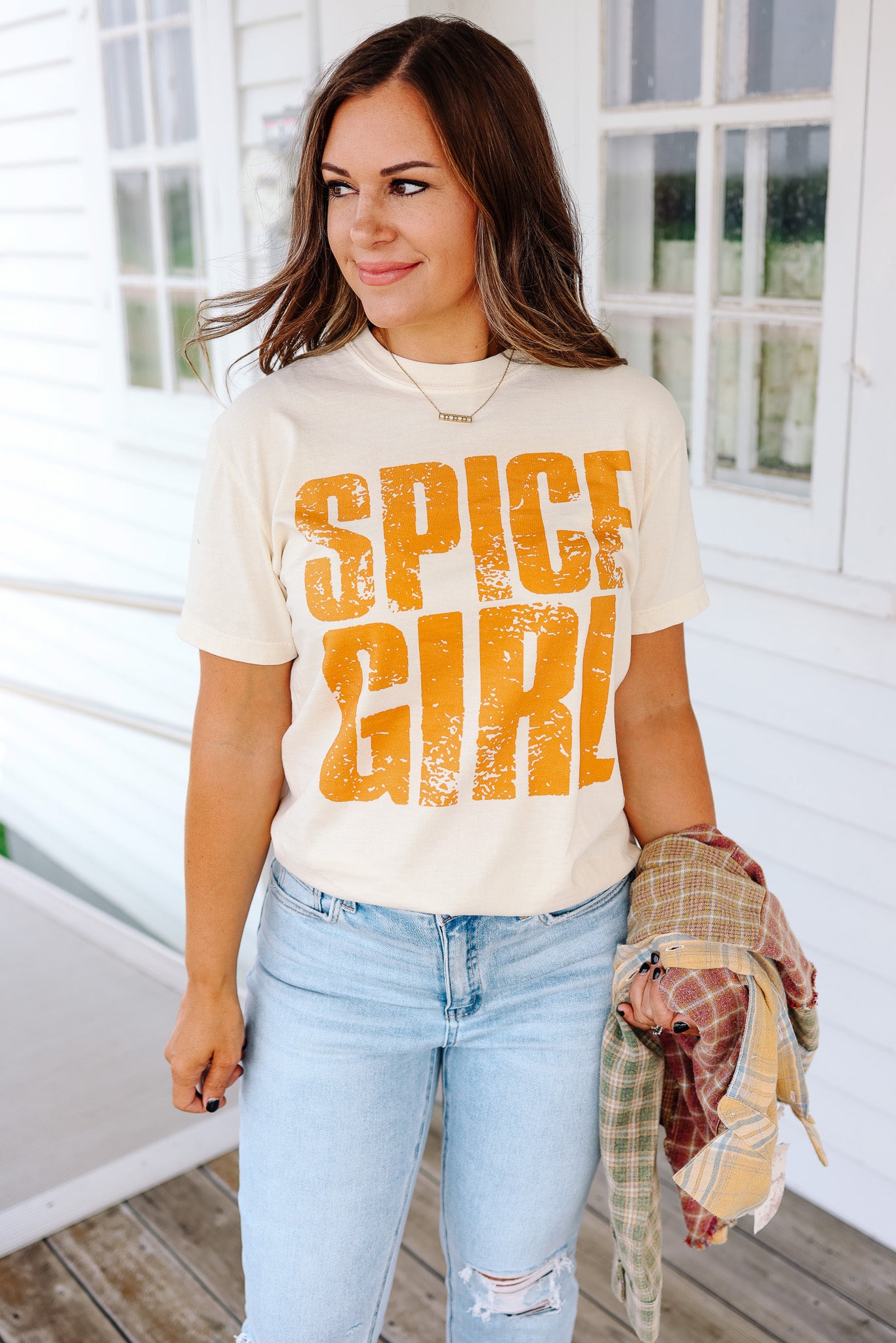 Spice Girl Graphic Tee - Ivory