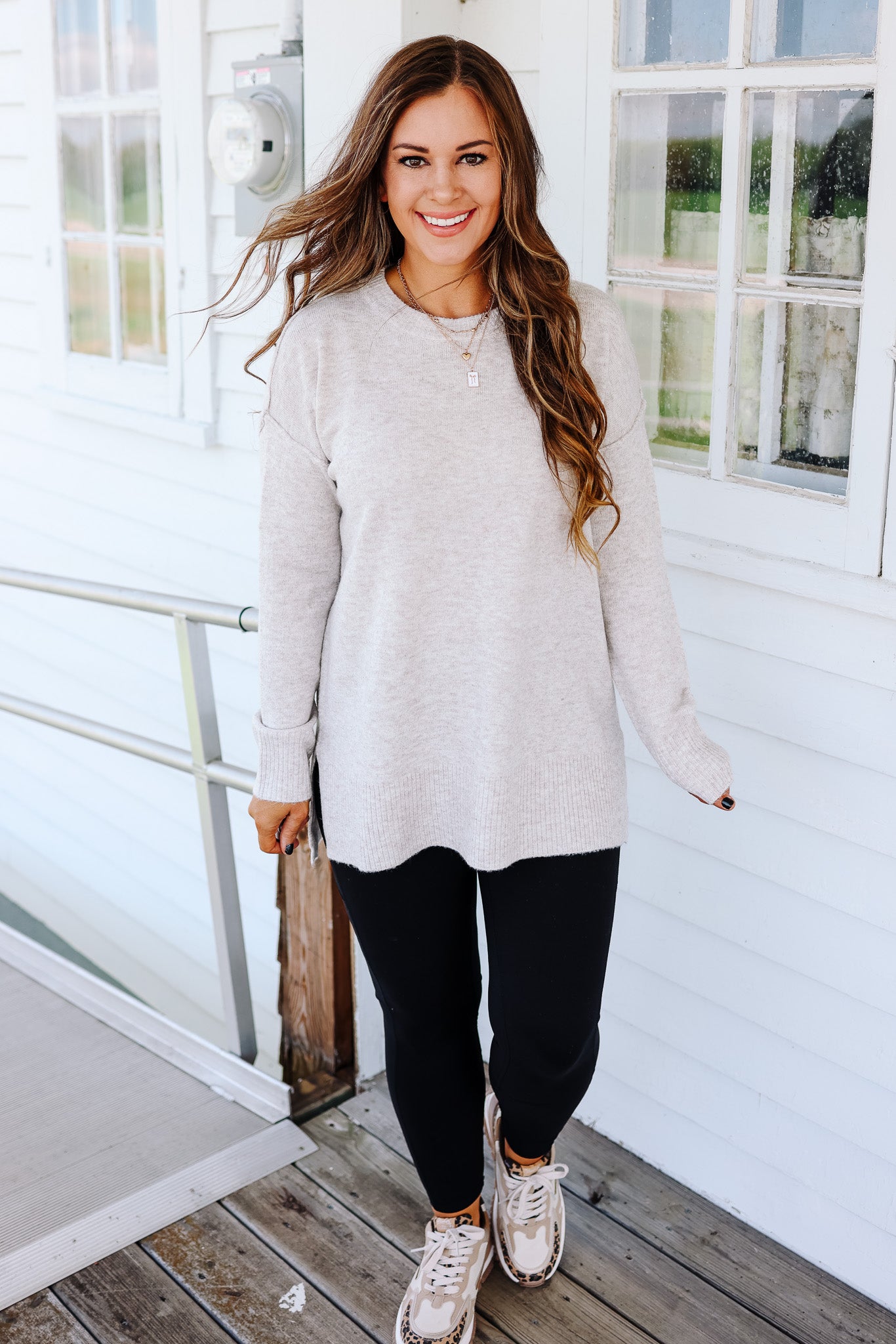 The Everyday Tunic Sweater - Oatmeal