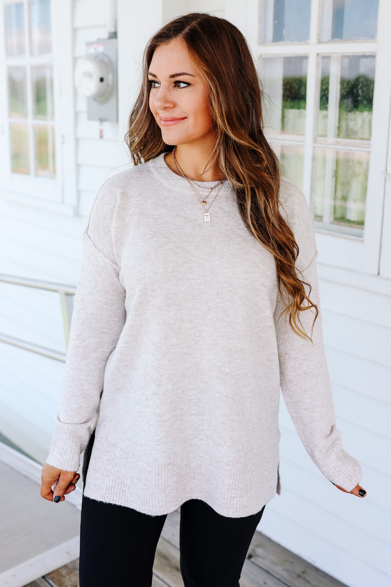 The Everyday Tunic Sweater - Oatmeal
