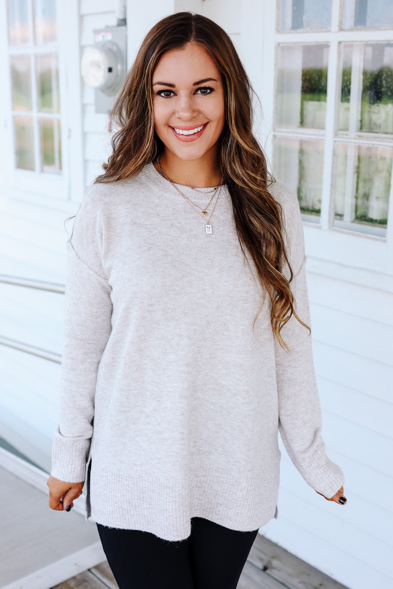 The Everyday Tunic Sweater - Oatmeal