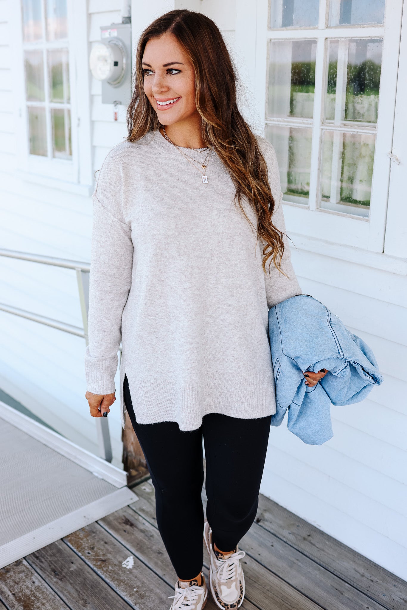 The Everyday Tunic Sweater - Oatmeal