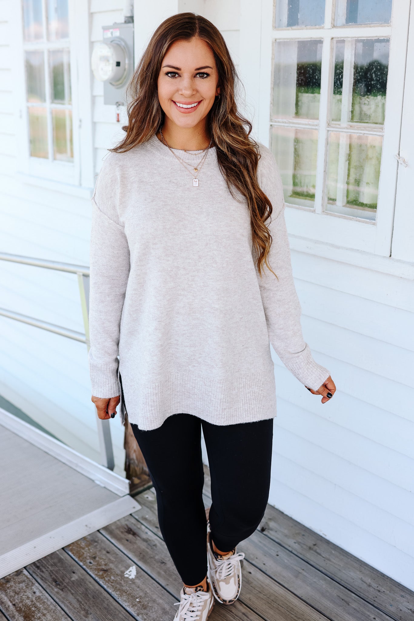 The Everyday Tunic Sweater - Oatmeal