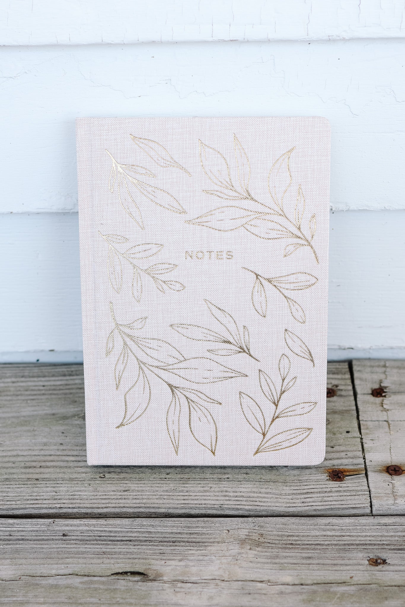 Gold Leaves Notes Journal