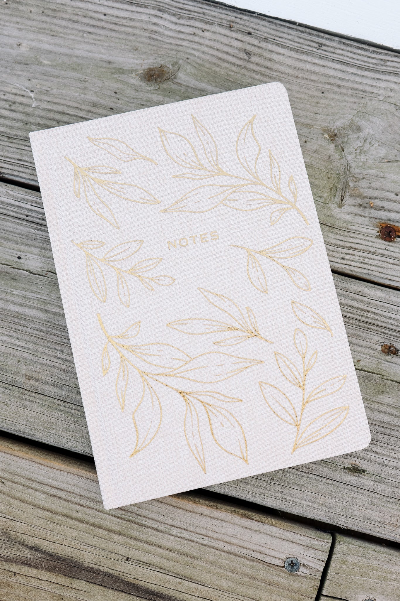 Gold Leaves Notes Journal
